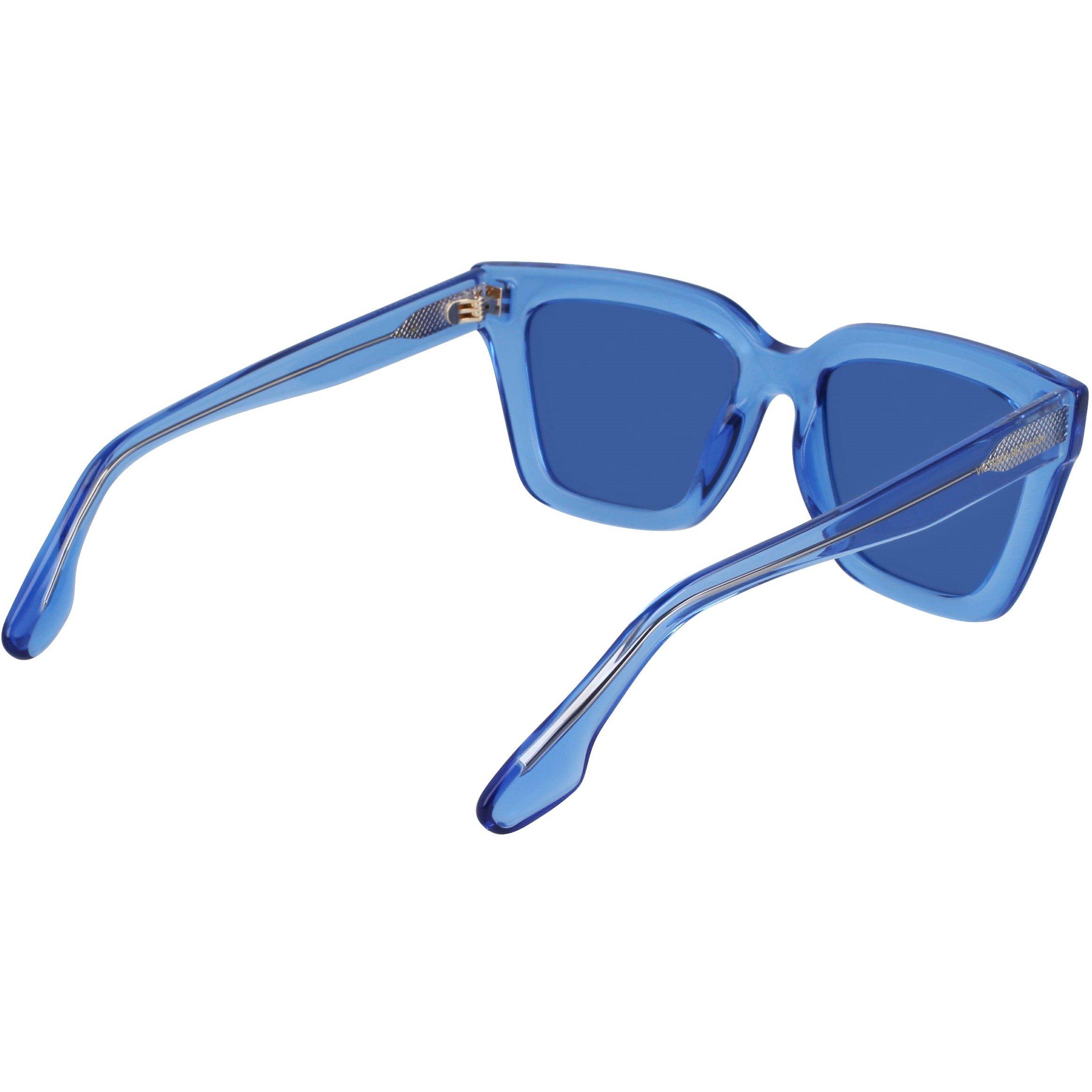 Teal Blue - Victoria Beckham - Women's VB644S Rectangle Sunglasses - 6