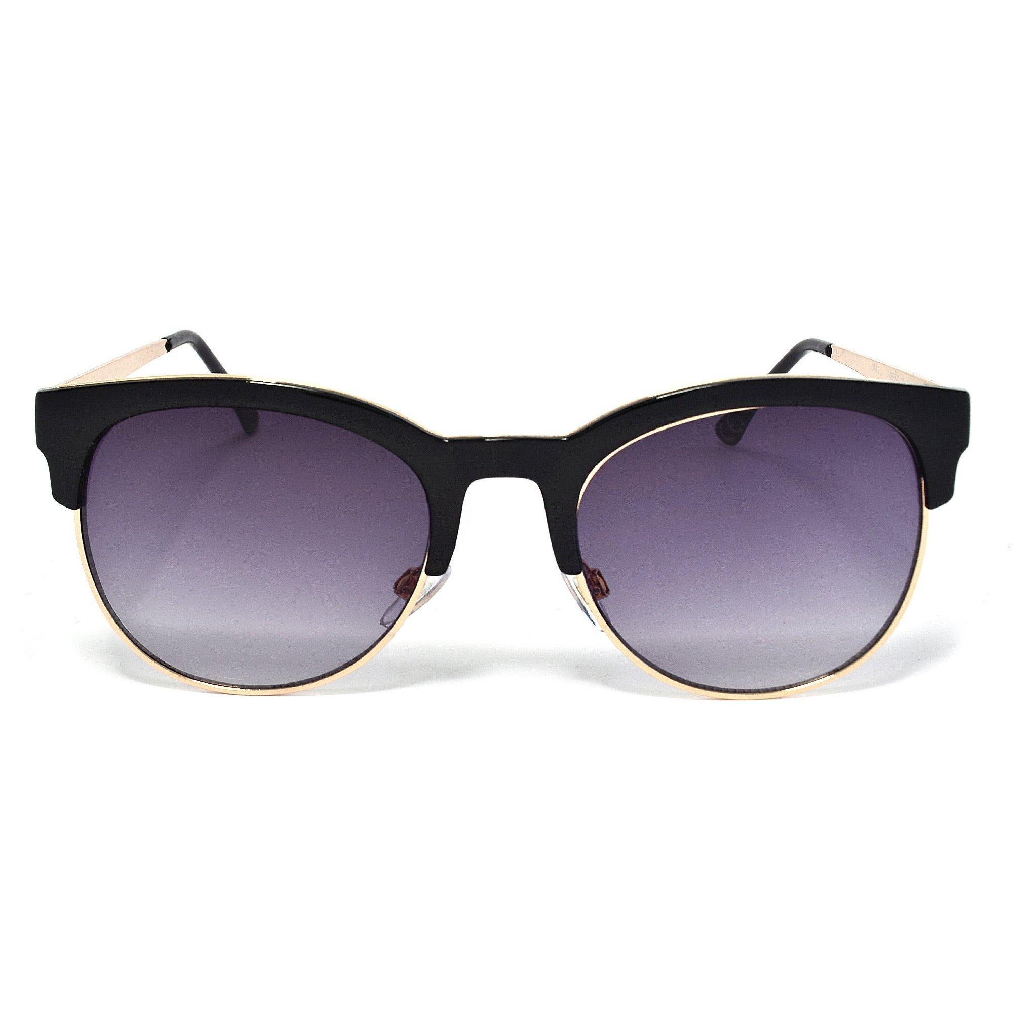 Black/Gold - Foster Grants - Womens Trendy Sunglasses - 1