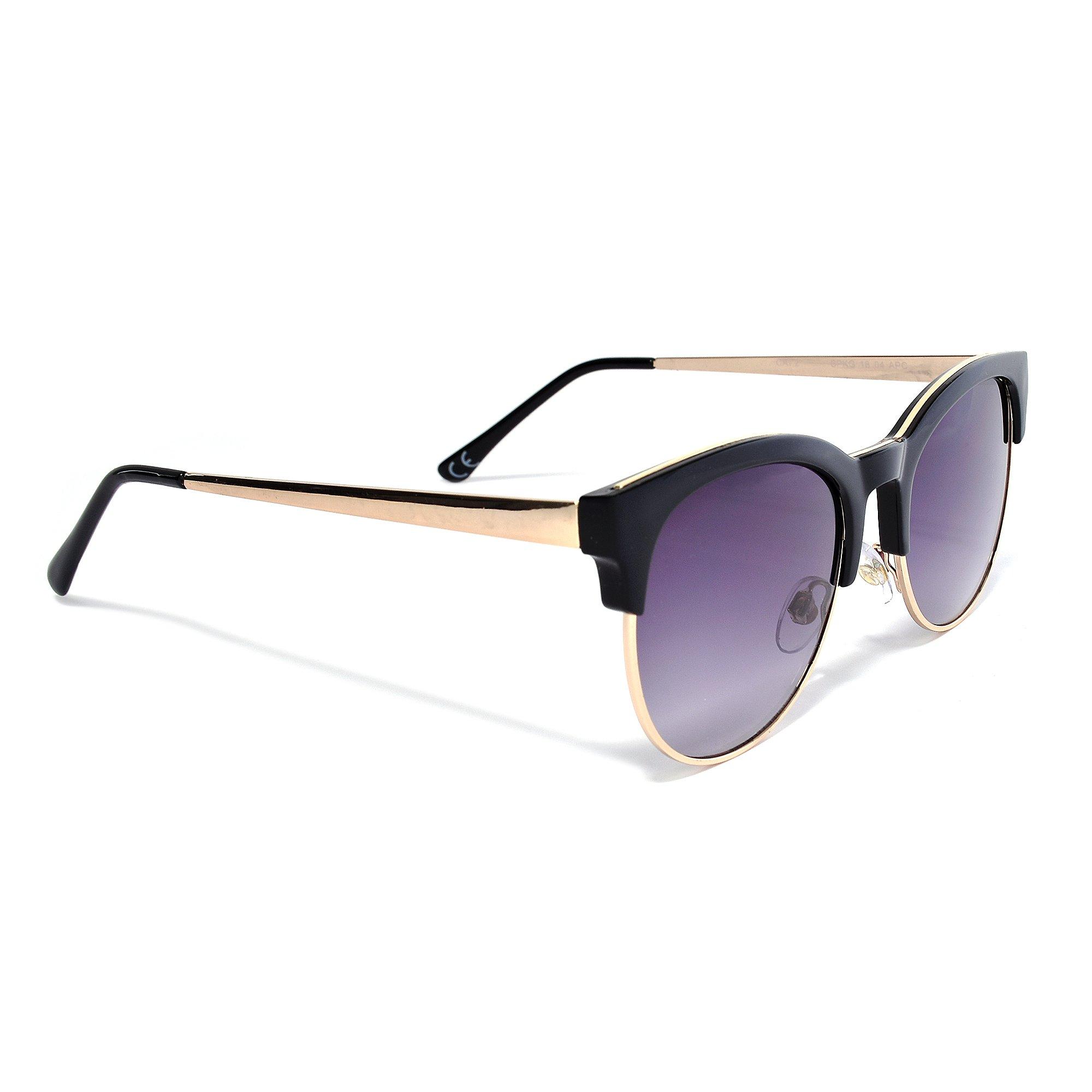 Black/Gold - Foster Grants - Womens Trendy Sunglasses - 2