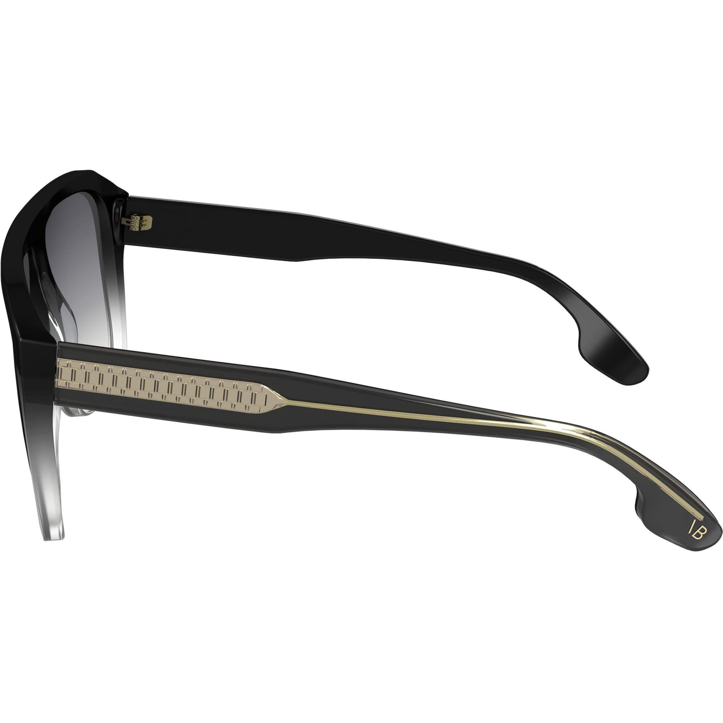 Black/Crystal - Victoria Beckham - Women's Round Sunglasses - 3