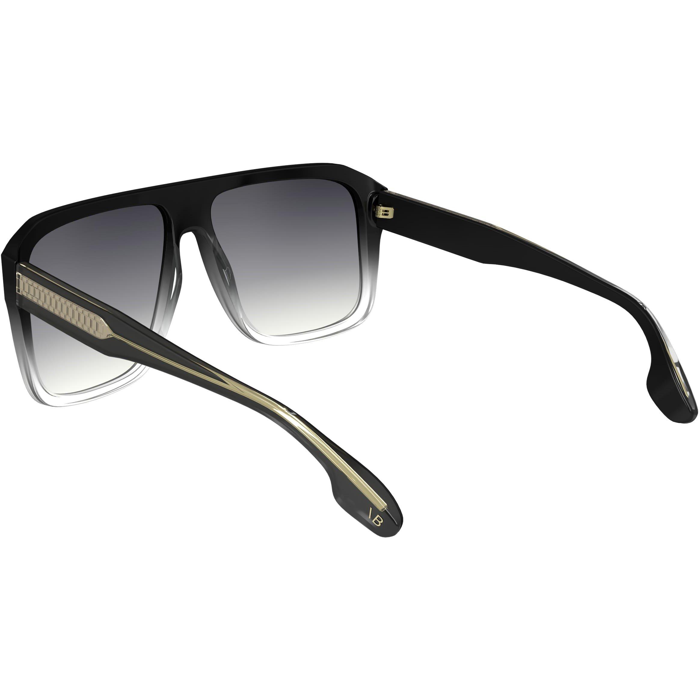 Black/Crystal - Victoria Beckham - Women's Round Sunglasses - 4