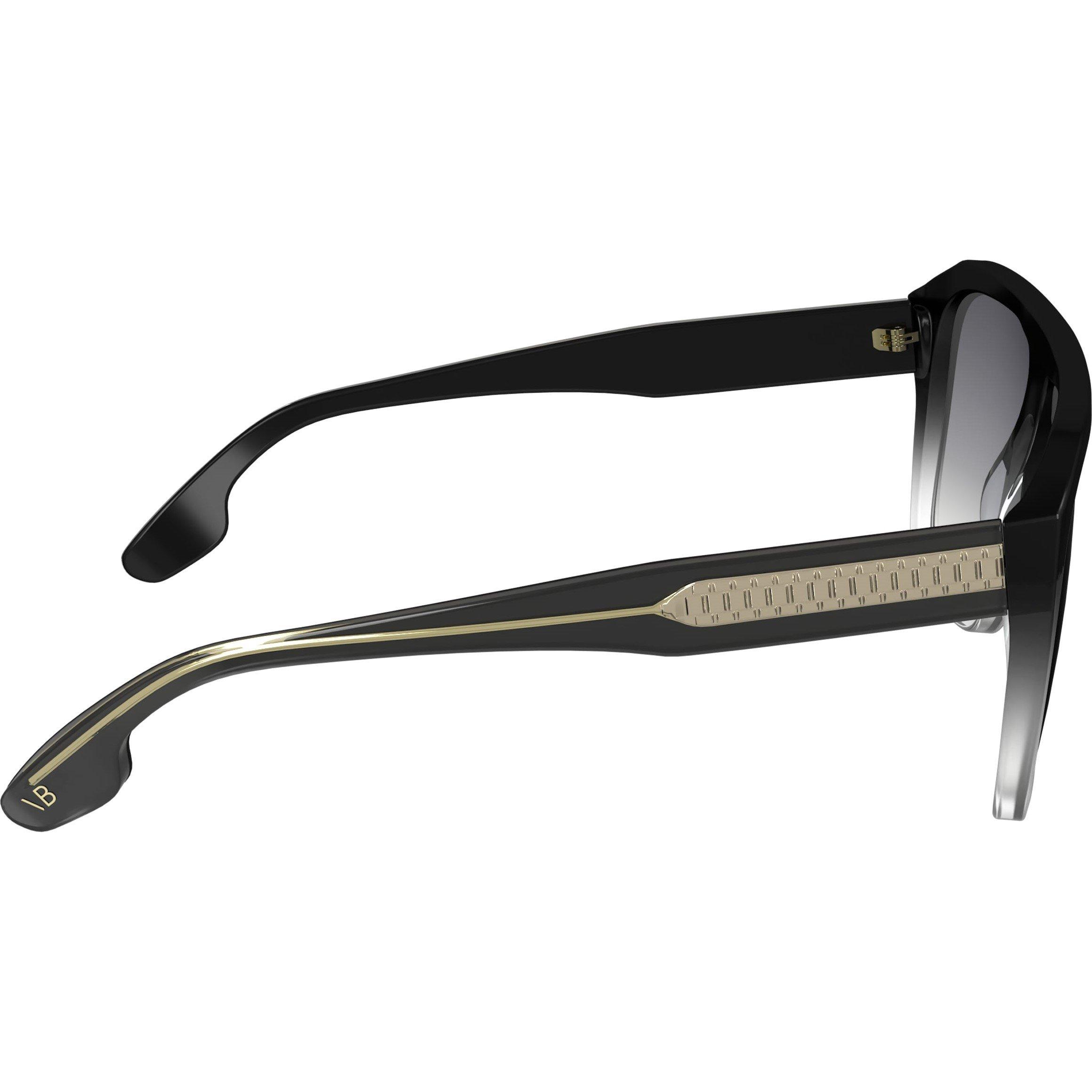 Black/Crystal - Victoria Beckham - Women's Round Sunglasses - 7