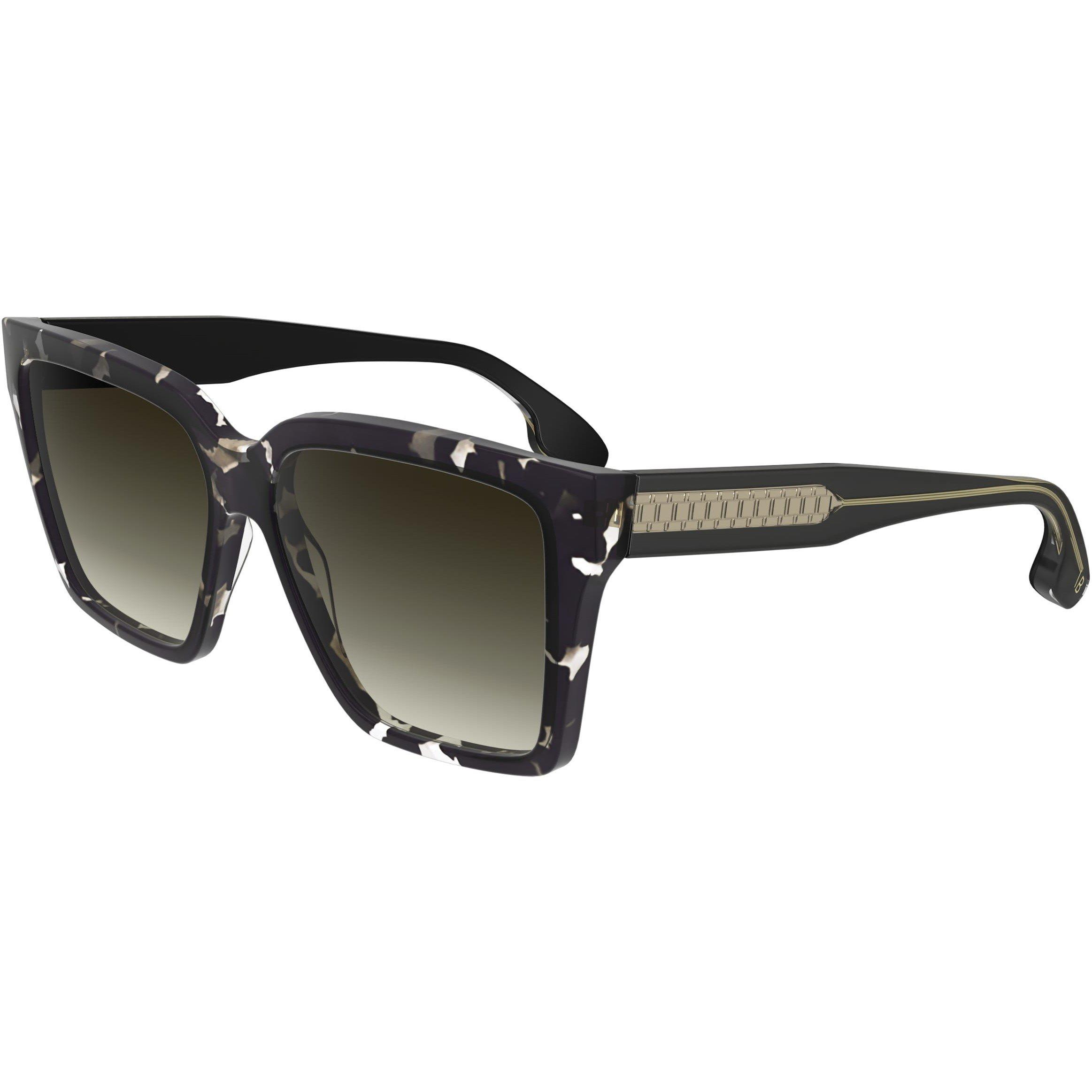 Victoria Beckham Women's Rectangle Sunglasses - Black Havana - Ladies