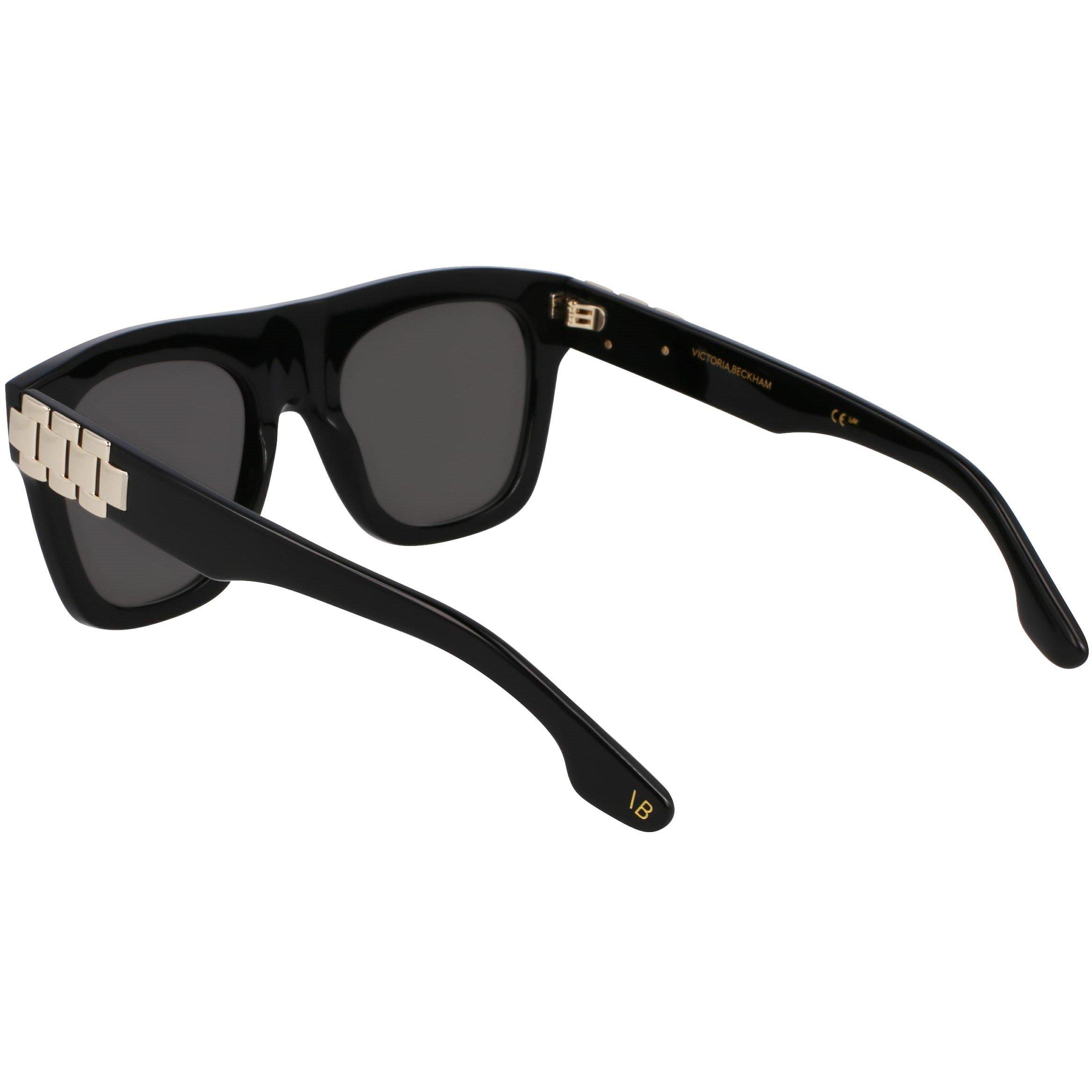 Black - Victoria Beckham - Women's VB675S Rectangle Sunglasses - 4