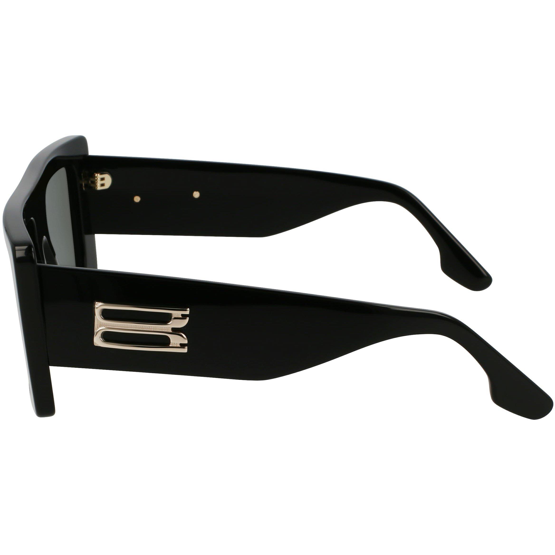 Black - Victoria Beckham - Women's VB677S Rectangle Sunglasses - 3