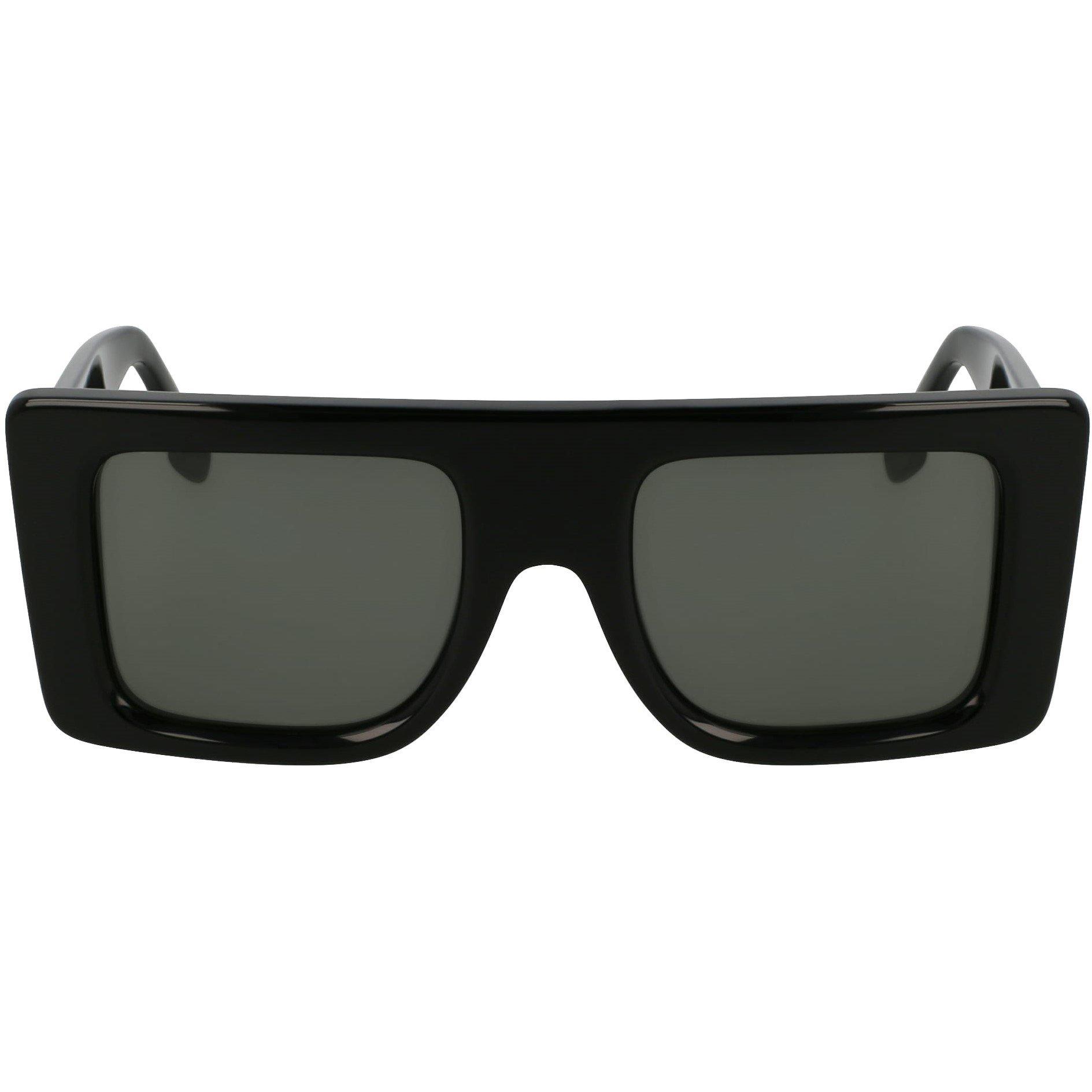 Black - Victoria Beckham - Women's VB677S Rectangle Sunglasses - 8