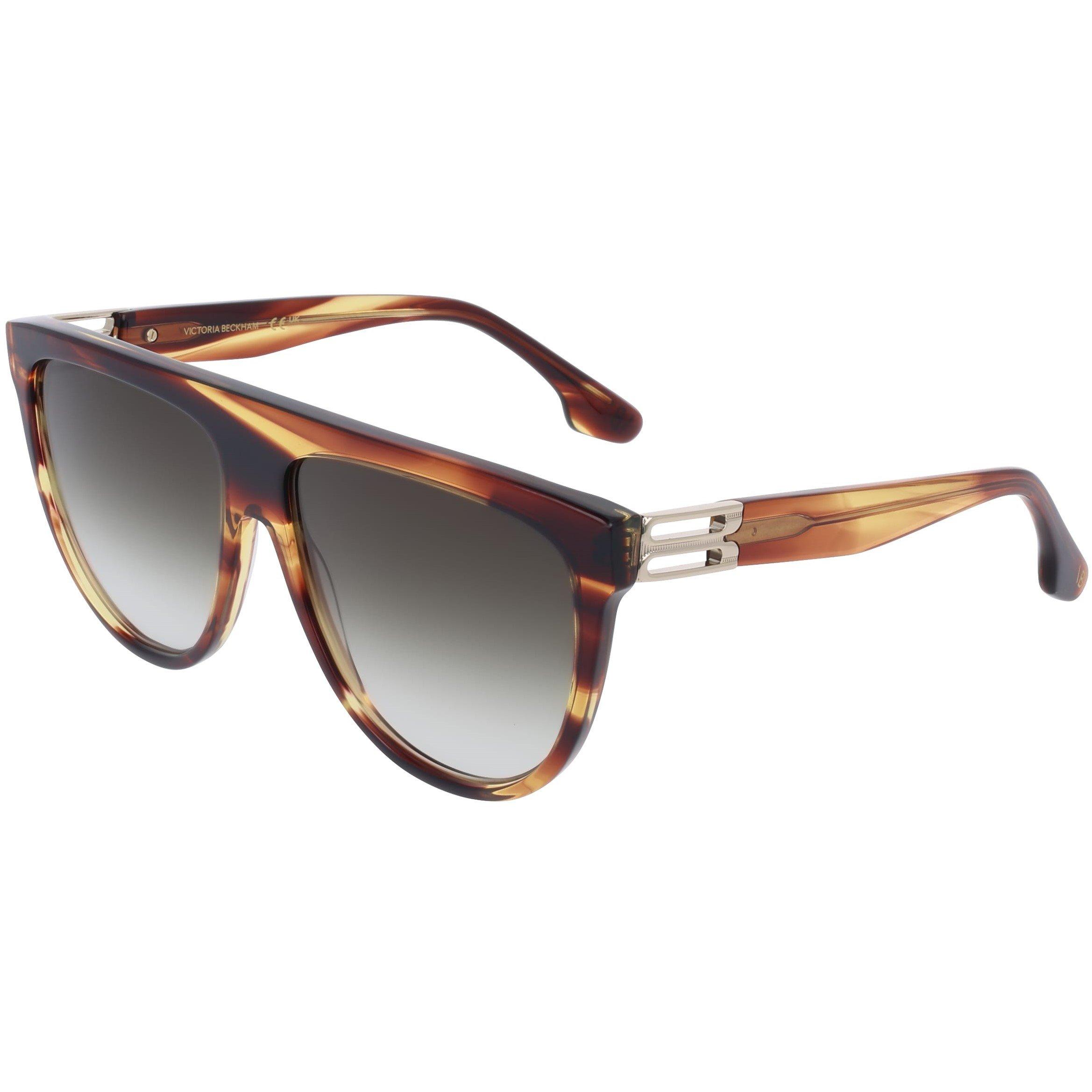 Striped Brown - Victoria Beckham - Women's VB680S Sunglasses - 1