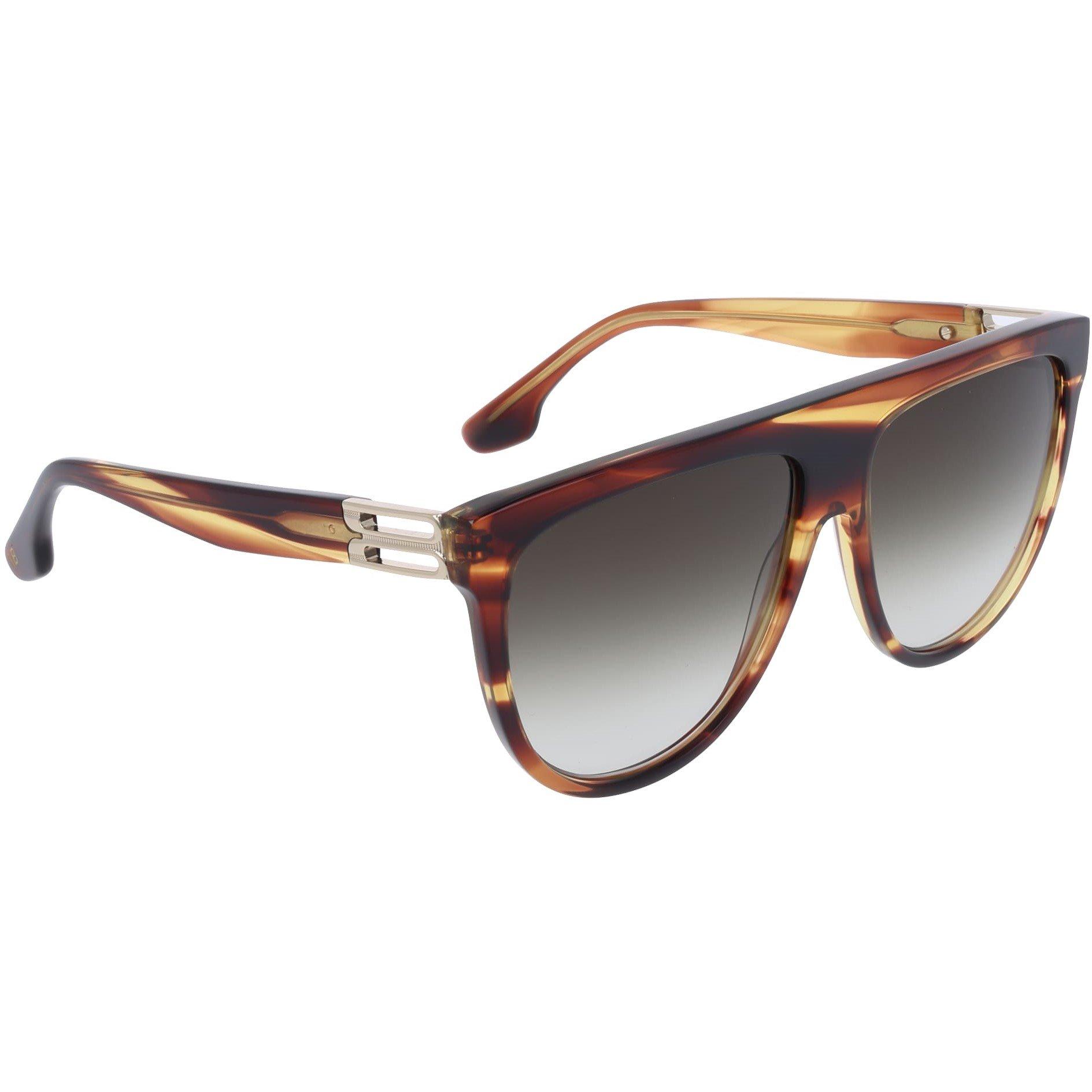 Striped Brown - Victoria Beckham - Women's VB680S Sunglasses - 2