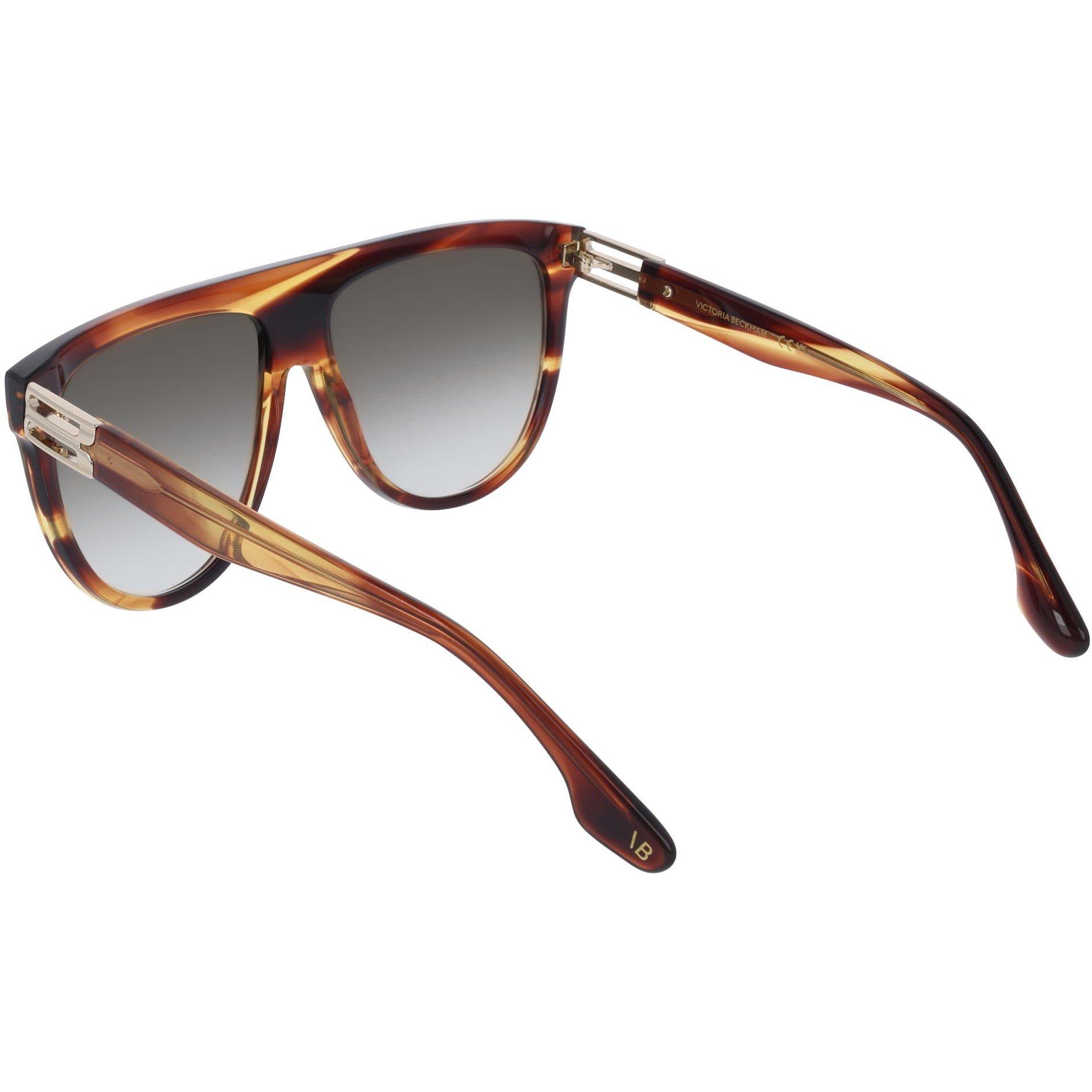 Striped Brown - Victoria Beckham - Women's VB680S Sunglasses - 4