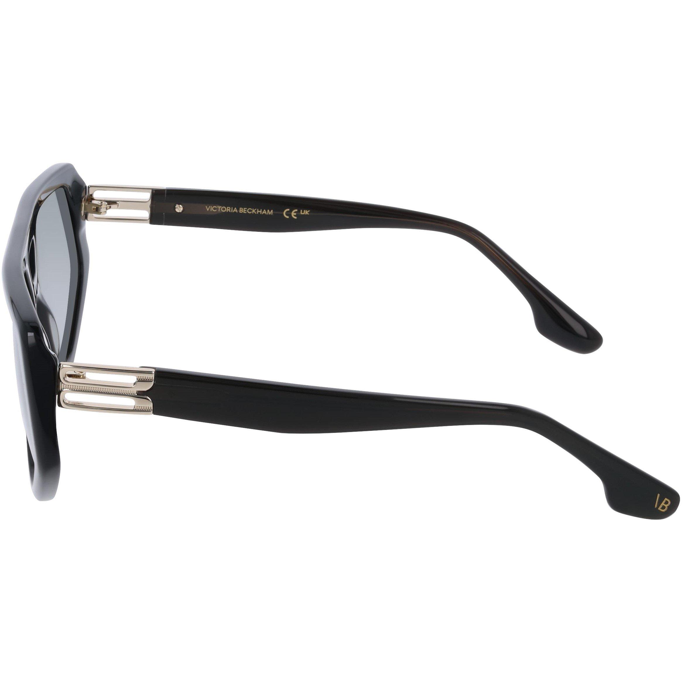 Metallic Green - Victoria Beckham - Women's VB681S Rectangle Sunglasses - 3