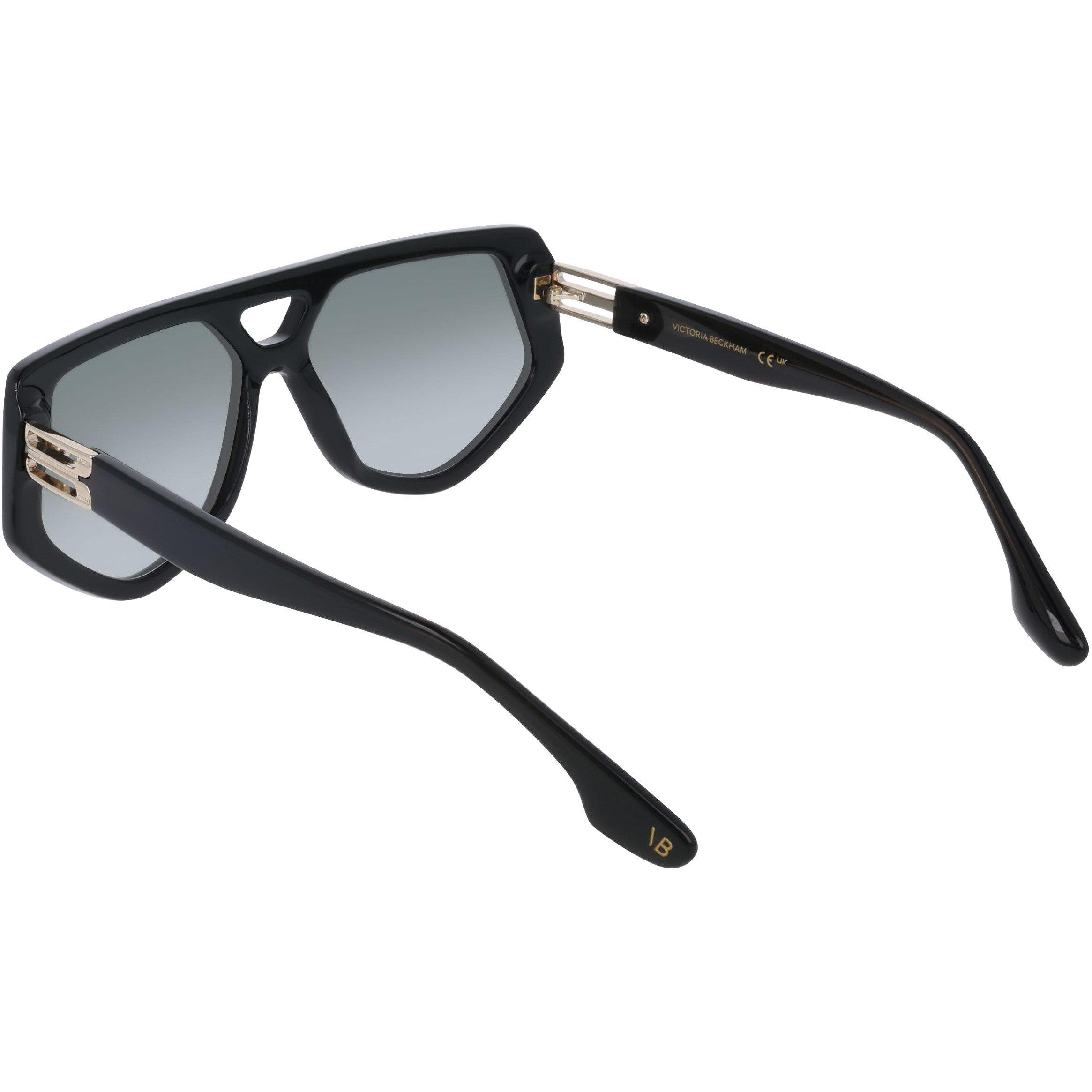 Metallic Green - Victoria Beckham - Women's VB681S Rectangle Sunglasses - 4