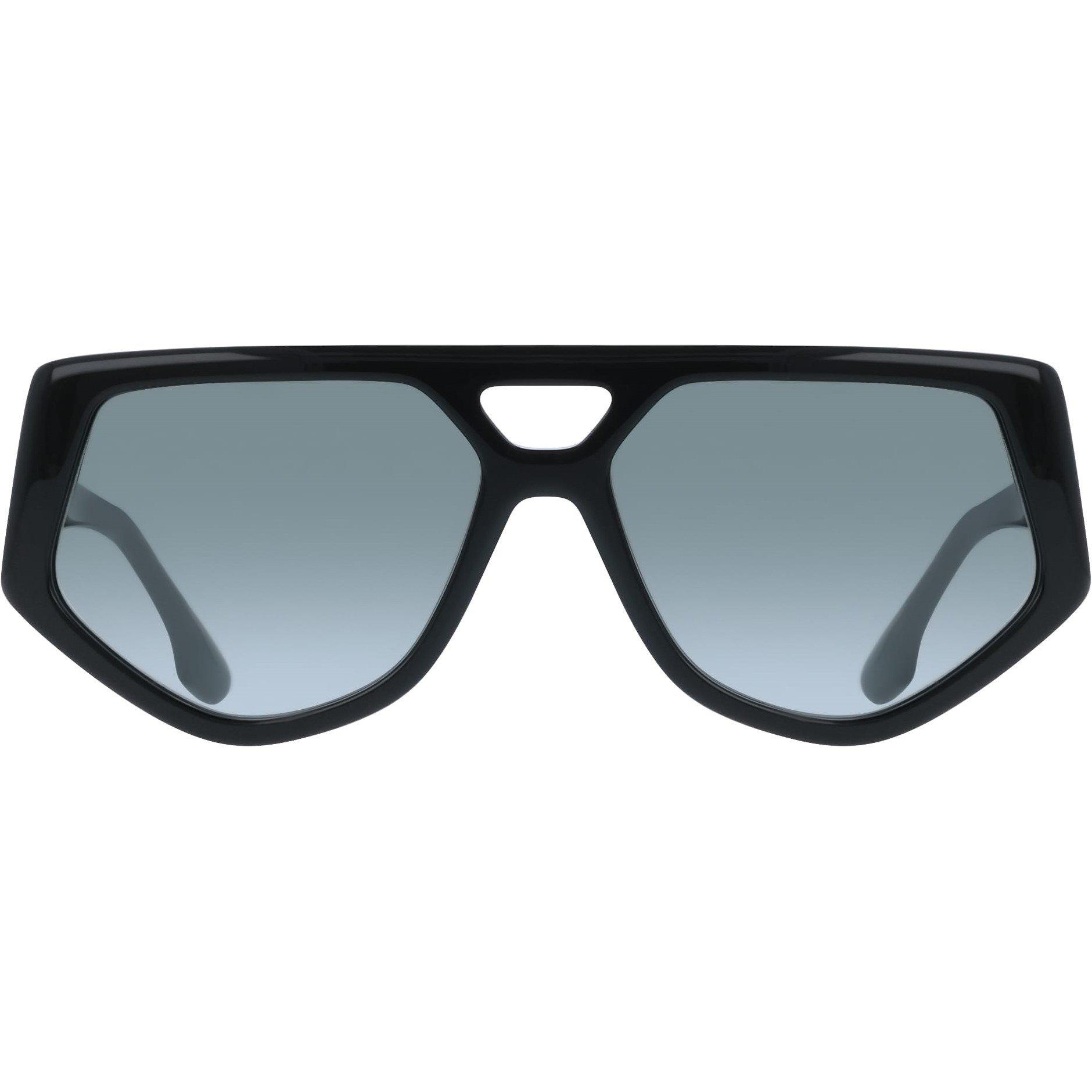 Metallic Green - Victoria Beckham - Women's VB681S Rectangle Sunglasses - 8