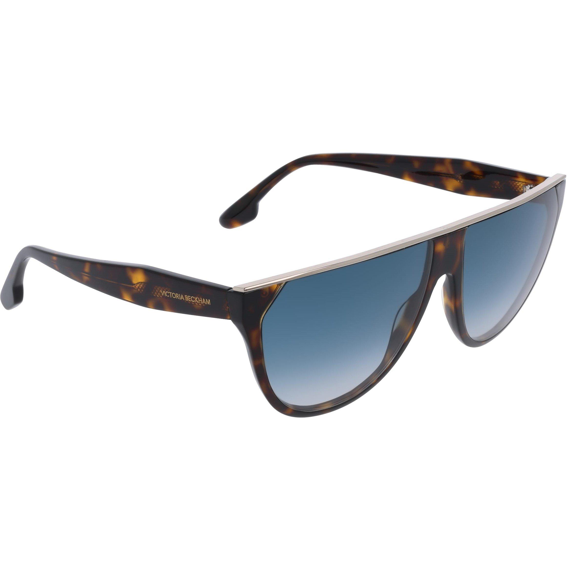 Dark Havana - Victoria Beckham - Women's Round Sunglasses - 2