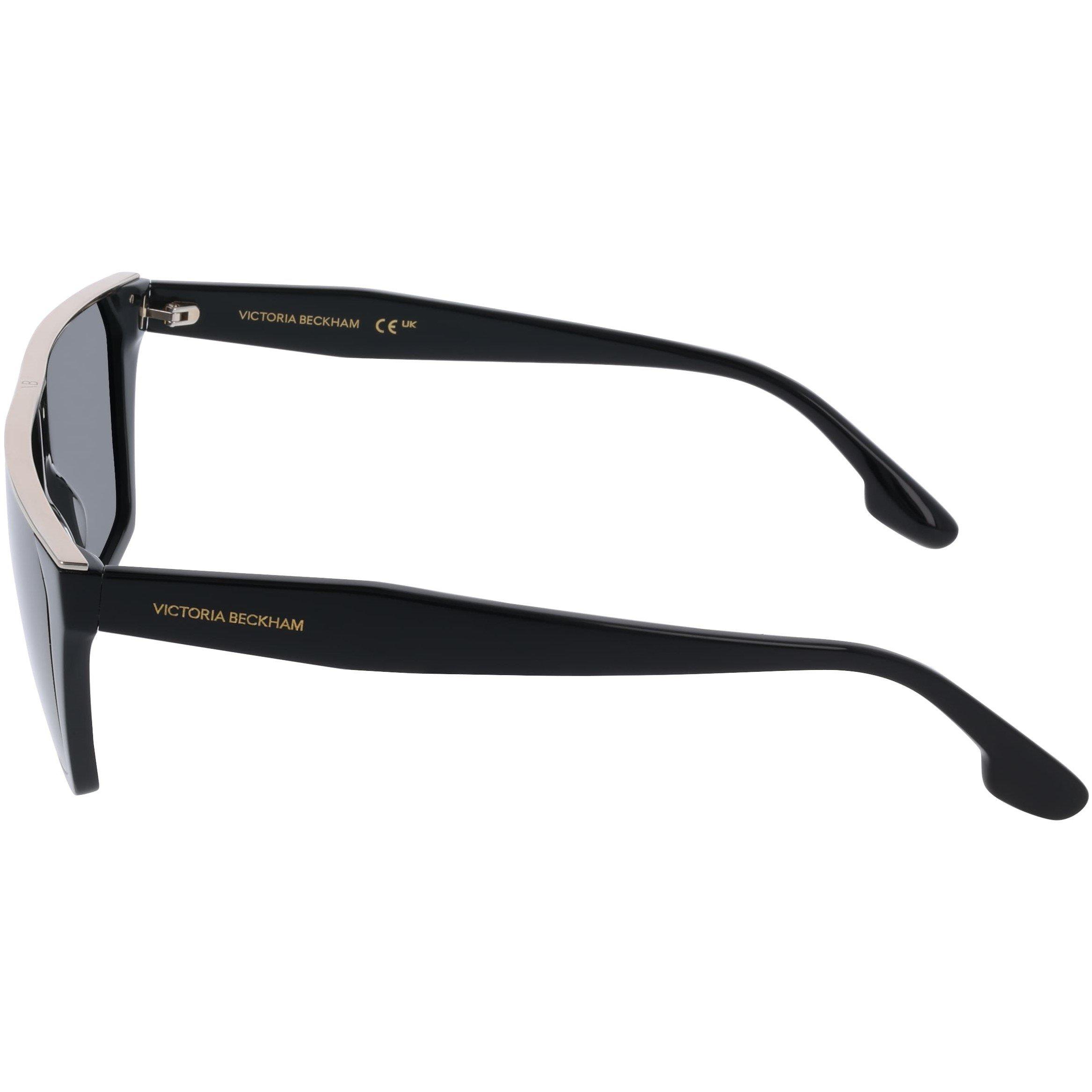 Black - Victoria Beckham - Women's VB683S Rectangle Sunglasses - 3