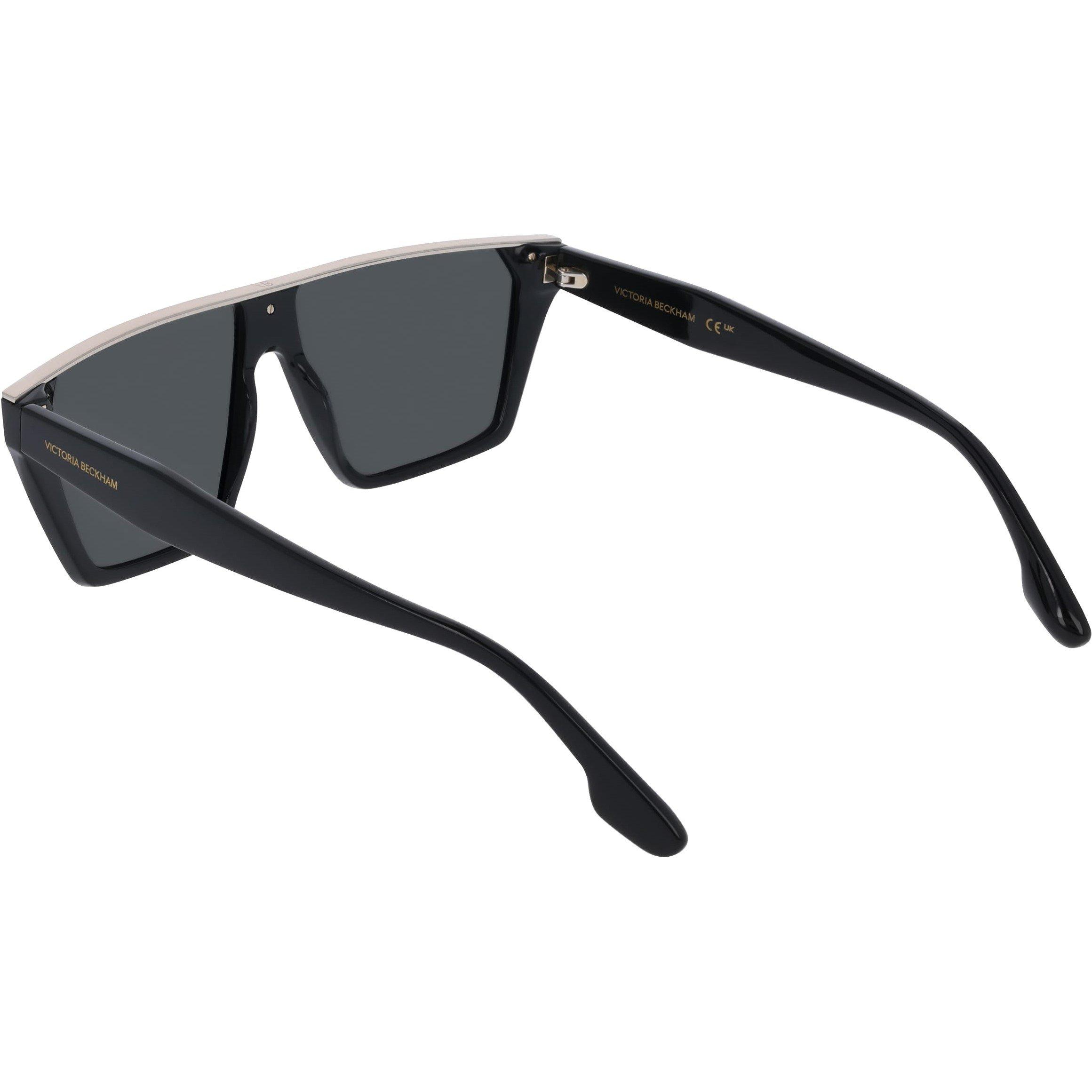 Black - Victoria Beckham - Women's VB683S Rectangle Sunglasses - 4