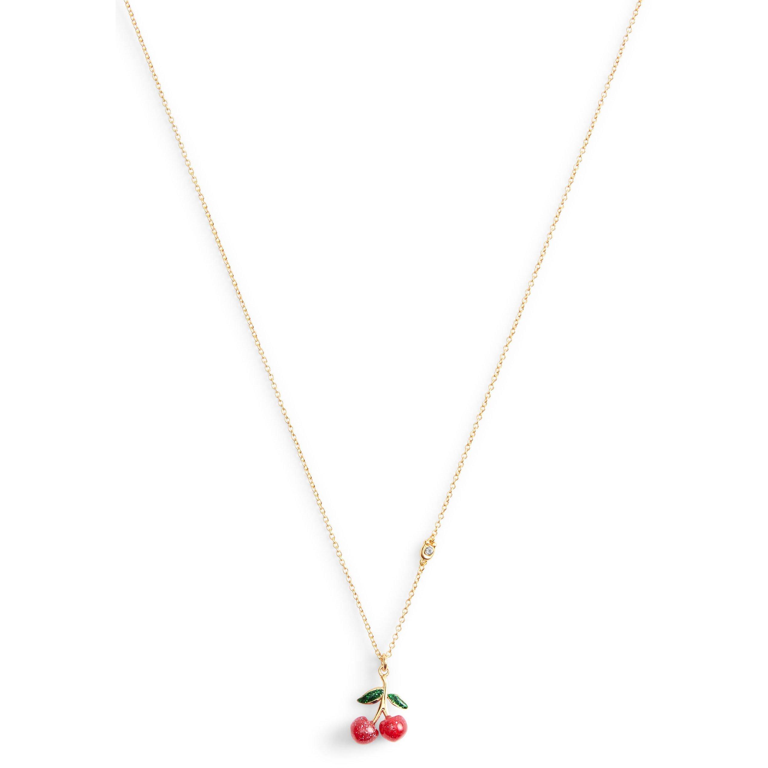 Red/Gold - Coach - Women's Pendant Necklace - 2