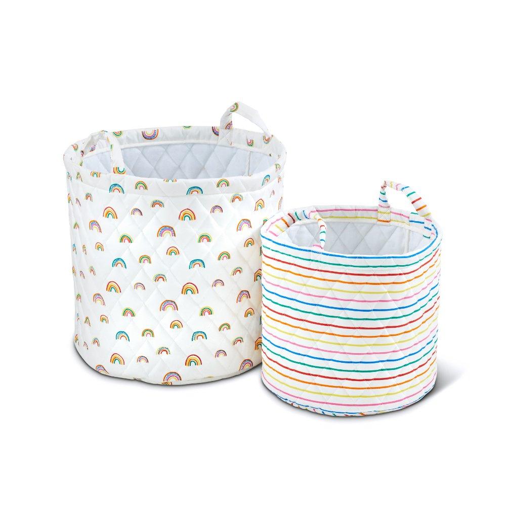 Rainbow Dreams - Ickle Bubba - 2 Pack Storage Baskets - 2