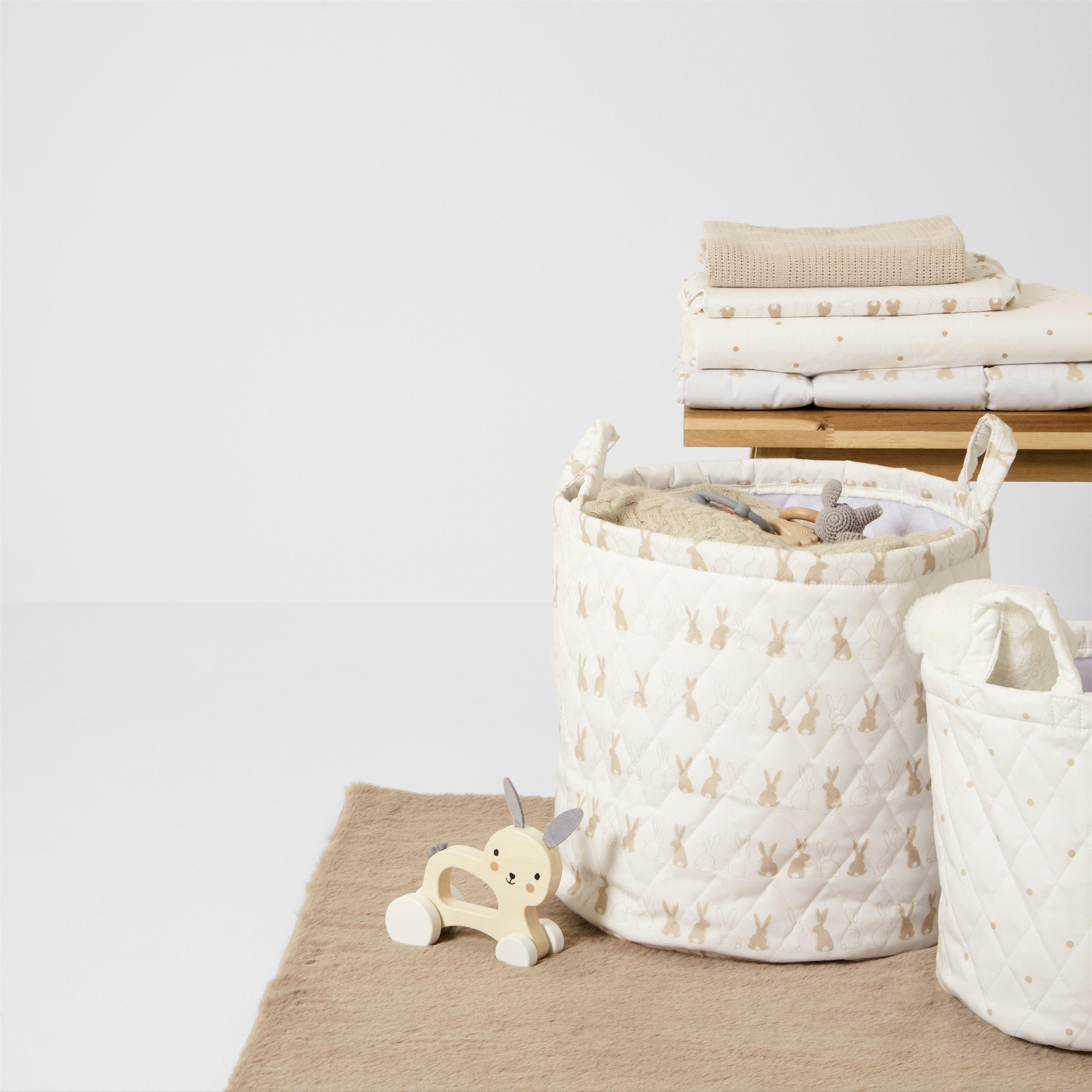 Ickle Bubba  2 Pack Storage Baskets - Bunnychino