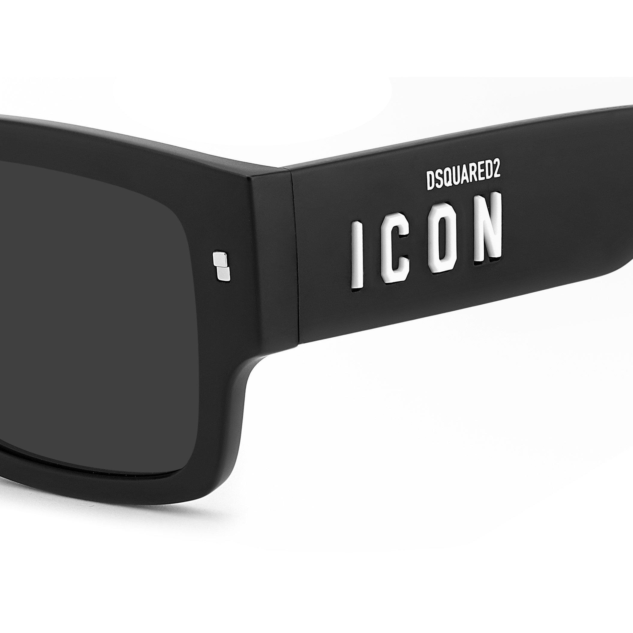 Matte Black - DSquared2 - DSQ Sun Rectangular Sn71 - 4