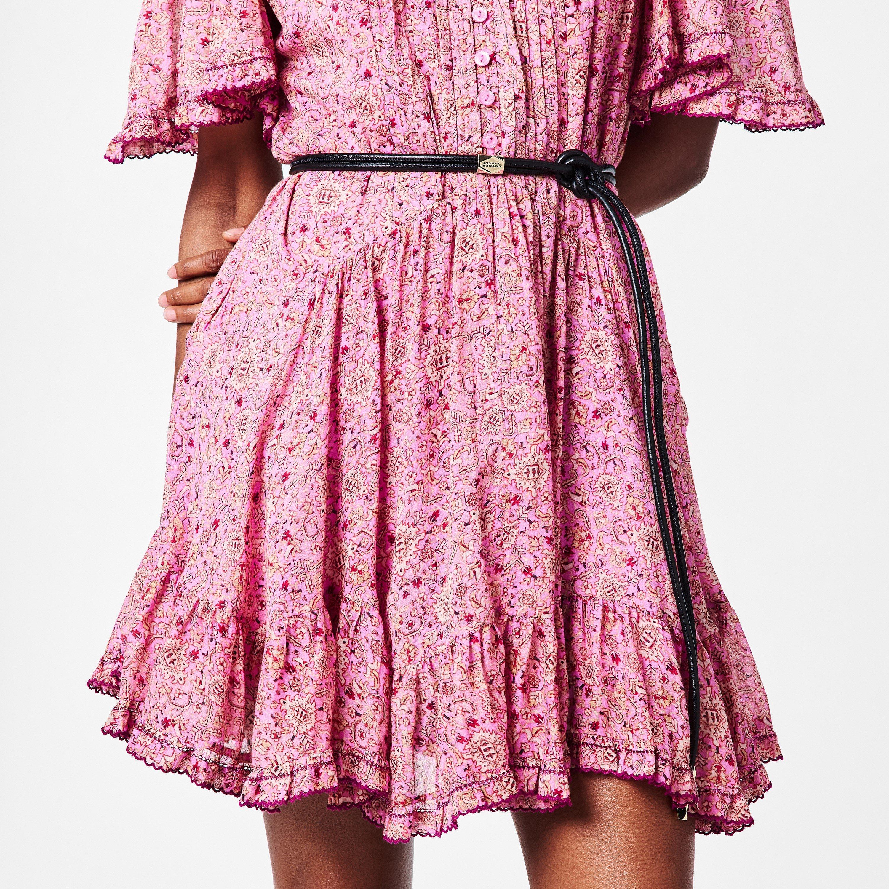 BKGO Black/Gold - Isabel Marant - Women's Silvia Leather Belt - 3