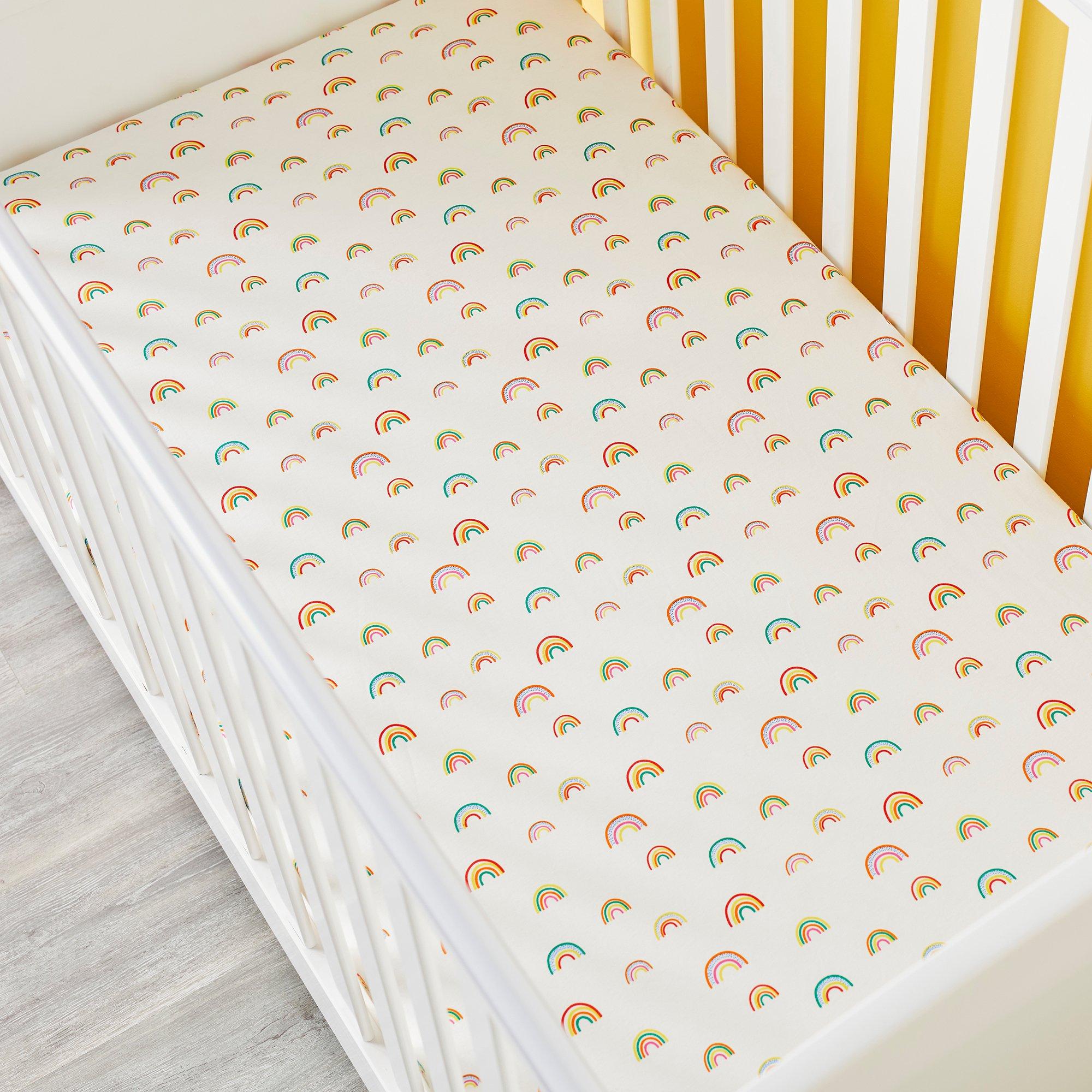 Rainbow Dreams - Ickle Bubba - 2 pack Cot Bed Sheets - 2