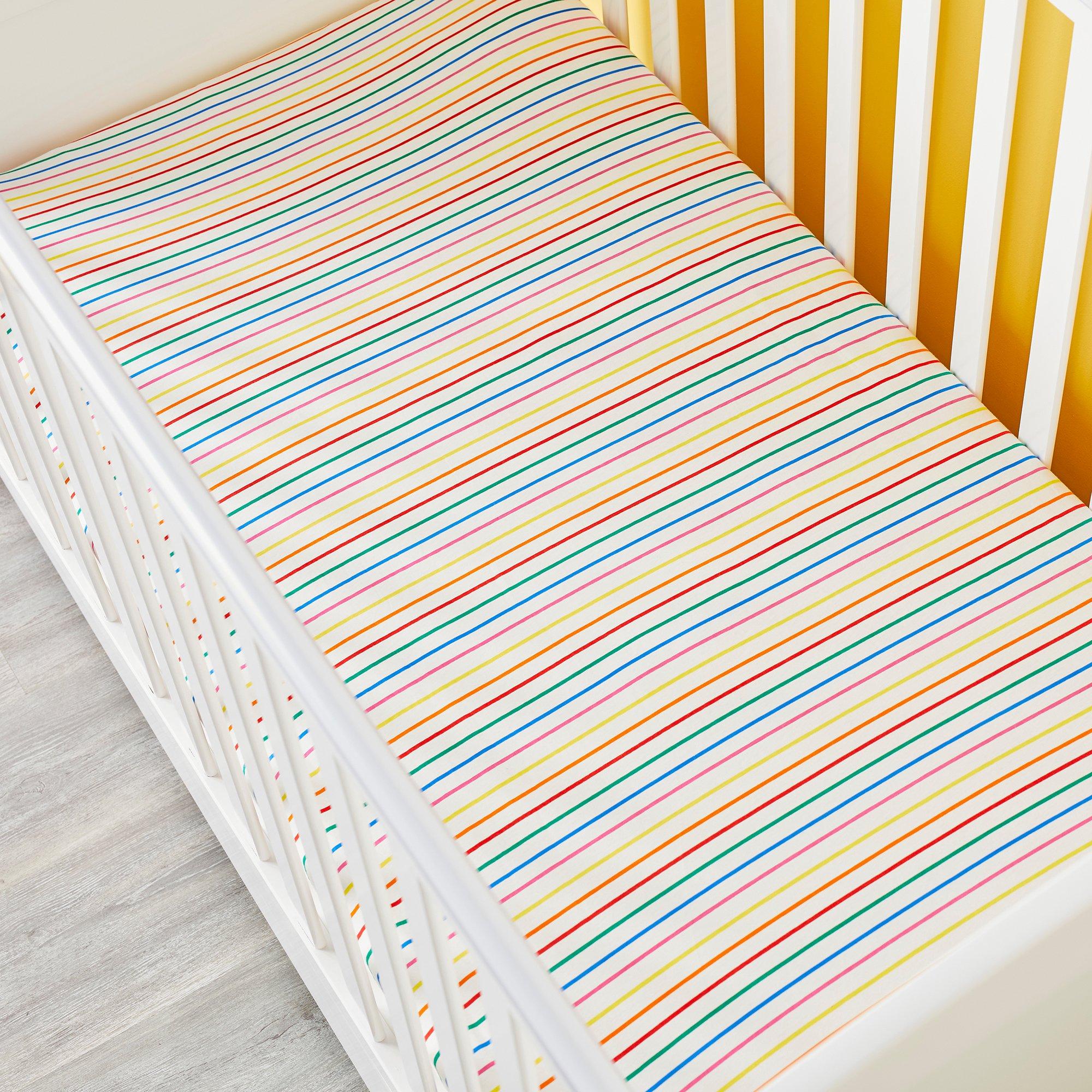 Rainbow Dreams - Ickle Bubba - 2 pack Cot Bed Sheets - 3