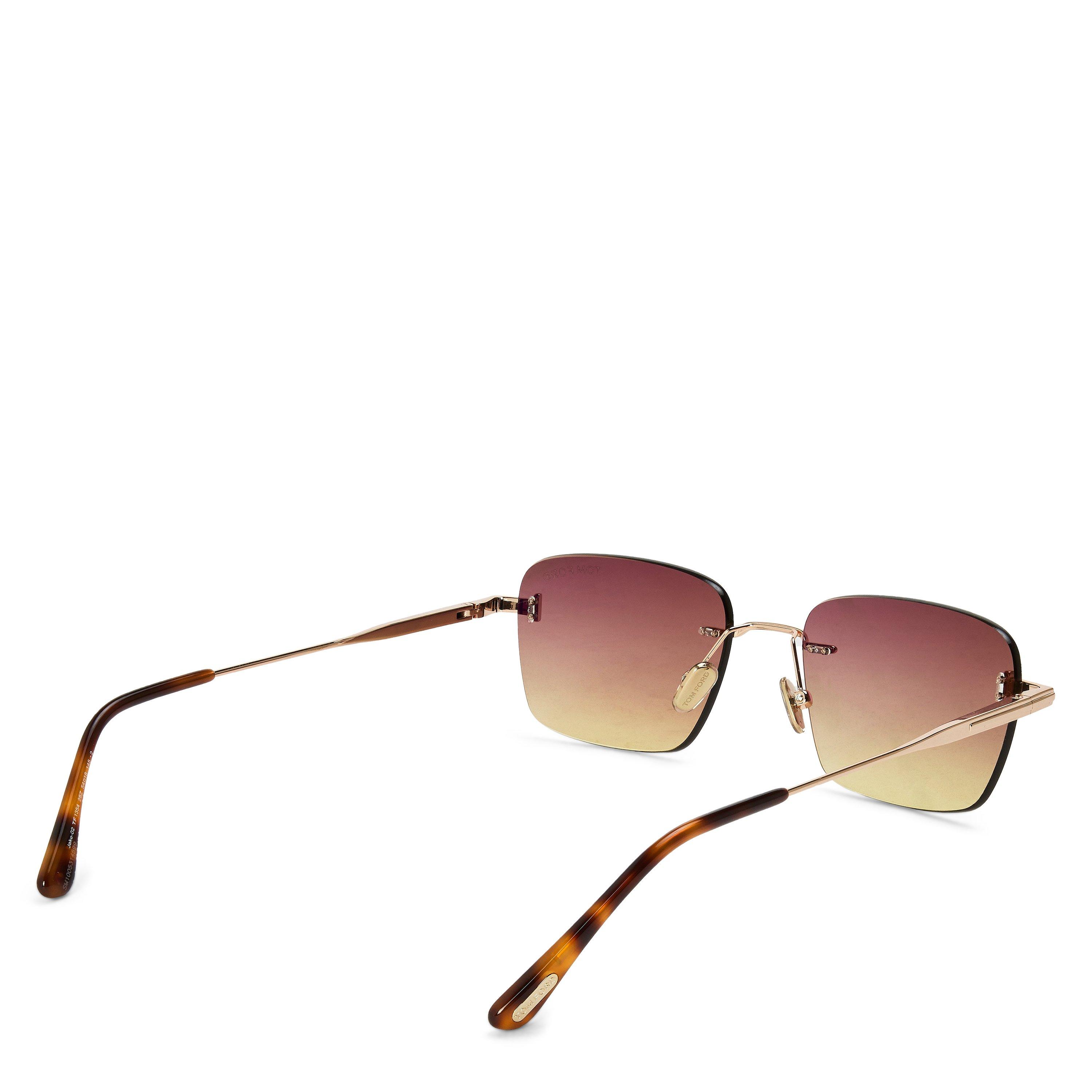 Rose Gold - Tom Ford - Men's Jake Sunglasses - 2