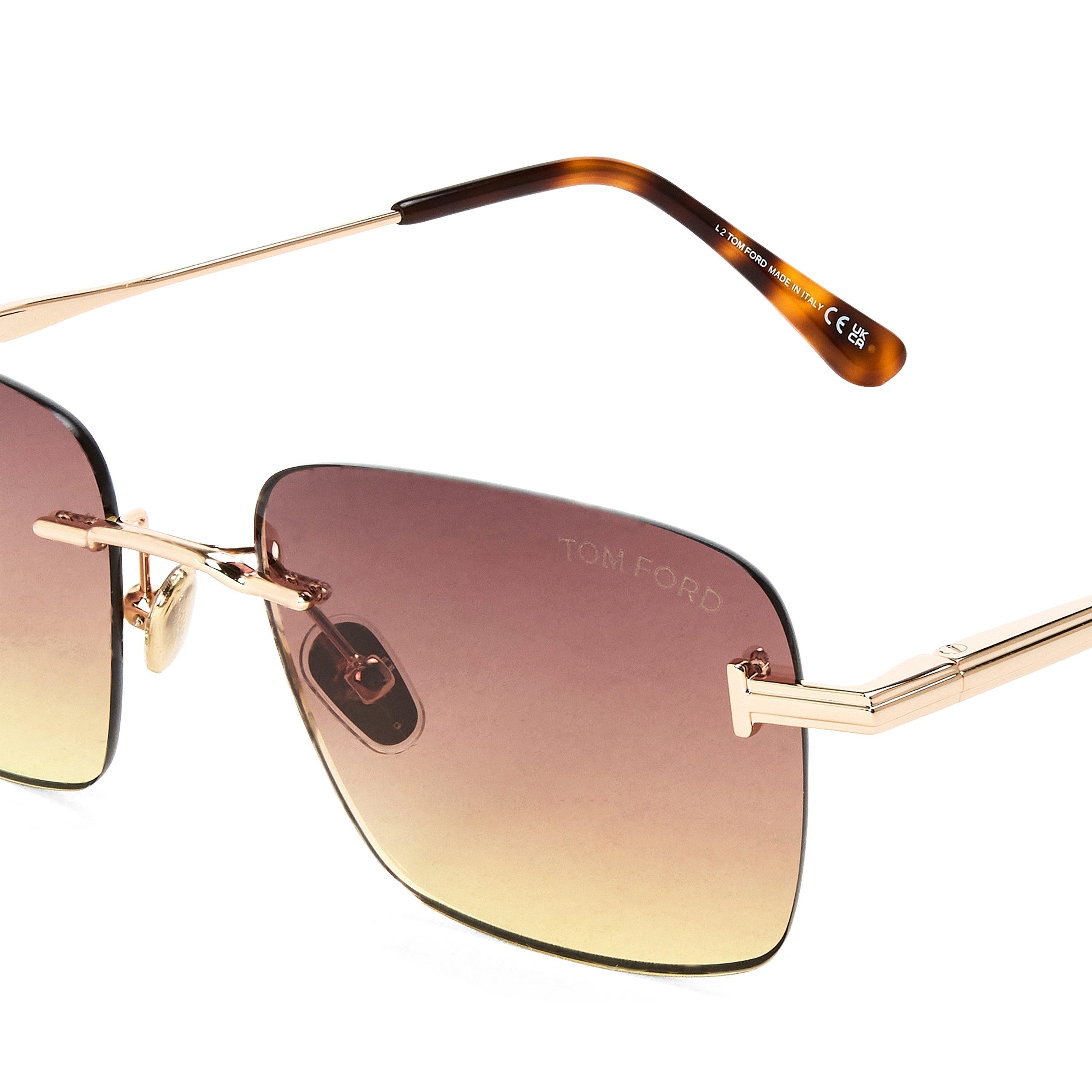 Rose Gold - Tom Ford - Men's Jake Sunglasses - 4