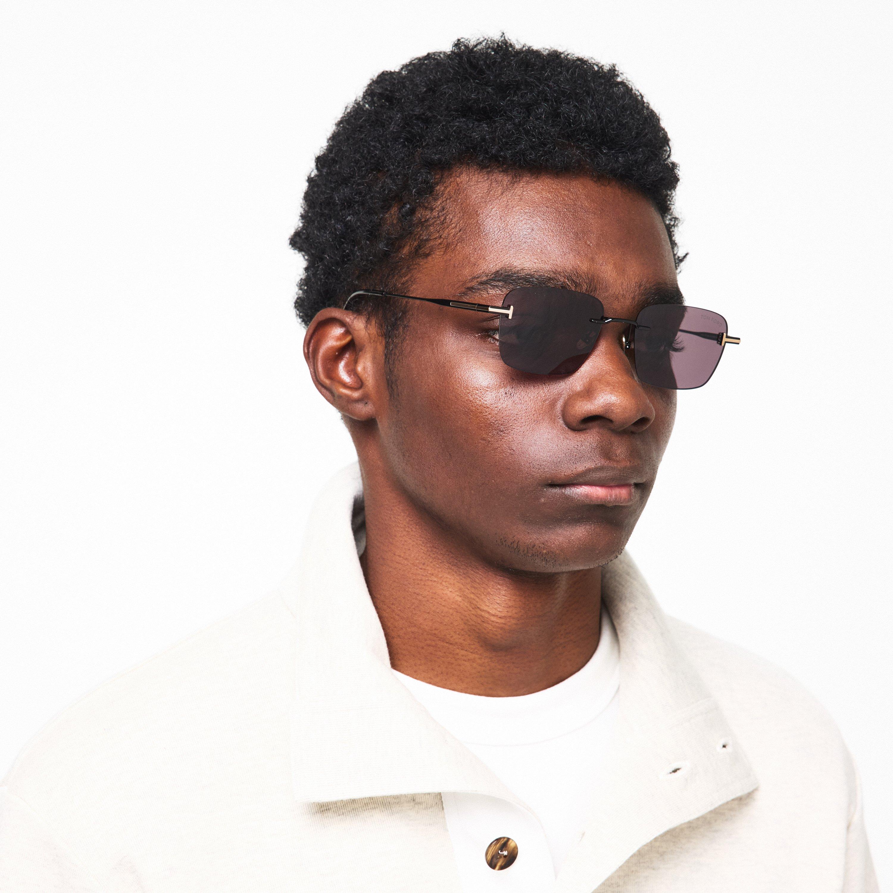 Smoke/Black - Tom Ford - Men's Jake Sunglasses - 3