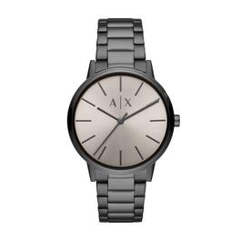 Armani Exchange Three Hand Gunmetal Stainless Steel Watch