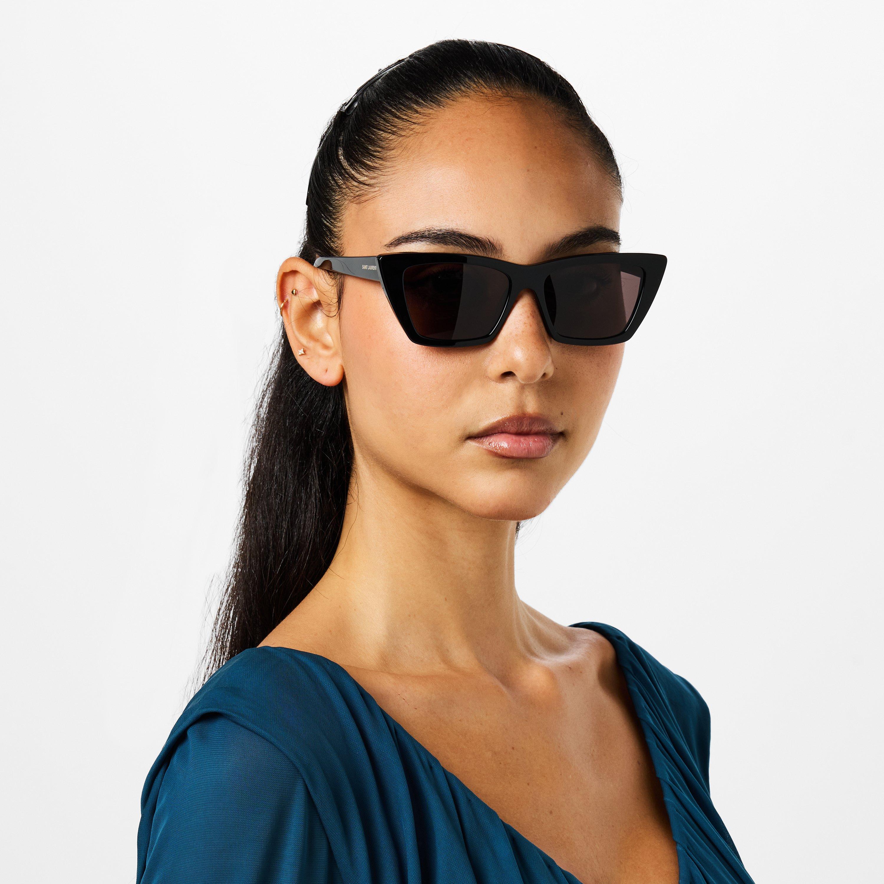 Black/Grey - Saint Laurent - 276 Mica Sunglasses - 2