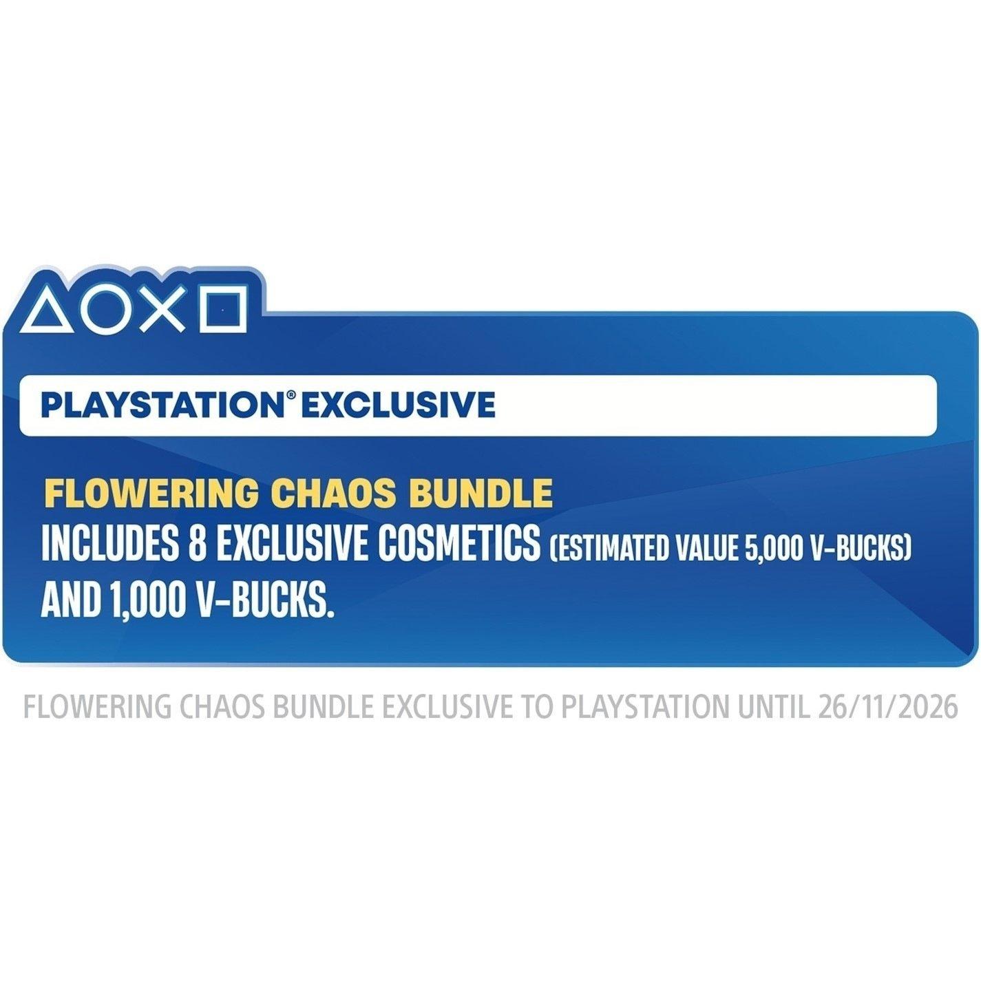 Limited Edition - PlayStation - PS5 Fortnite Flowering Chaos Disc Bundle - 3