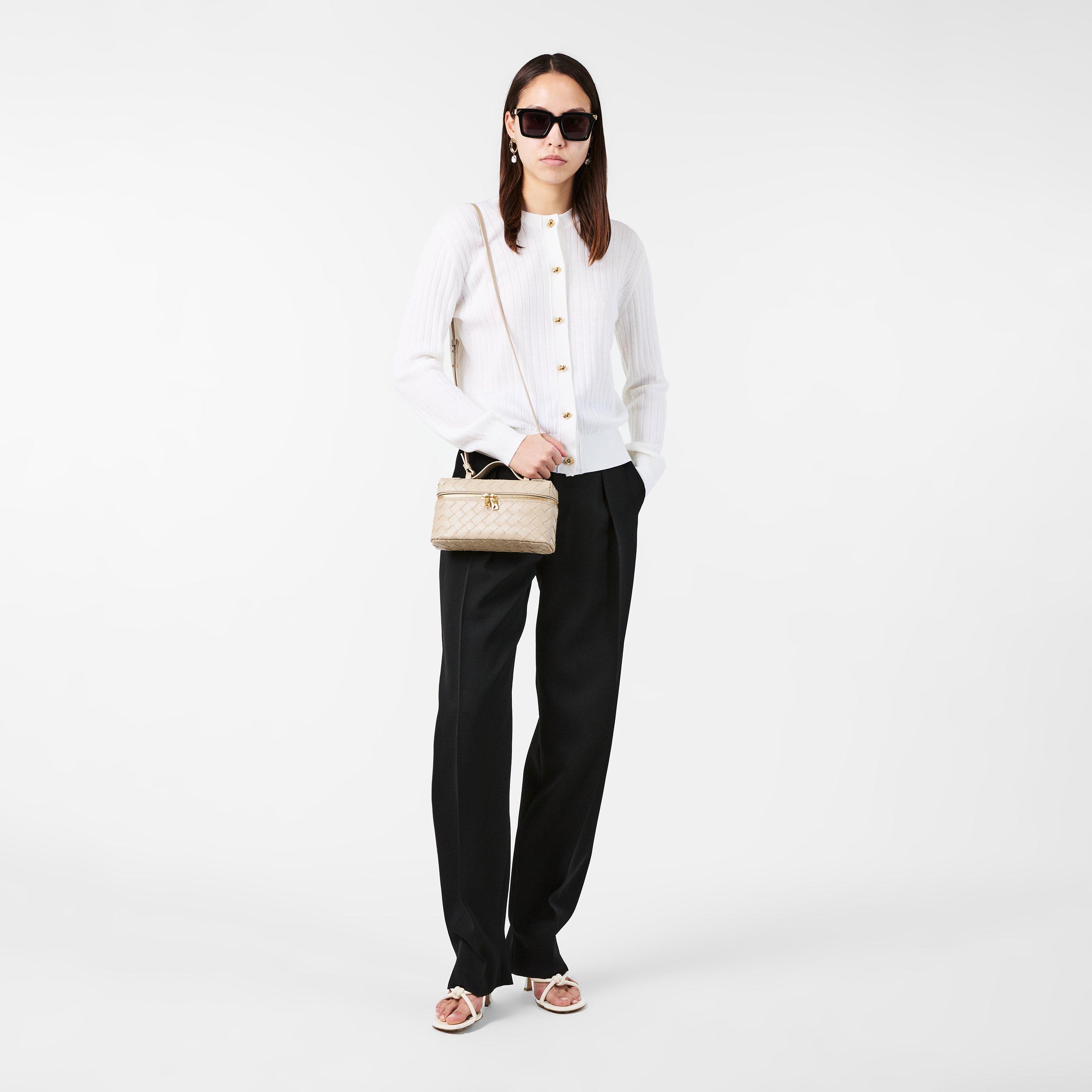 Black/Grey - Bottega Veneta - Square Frame Sunglasses - 6