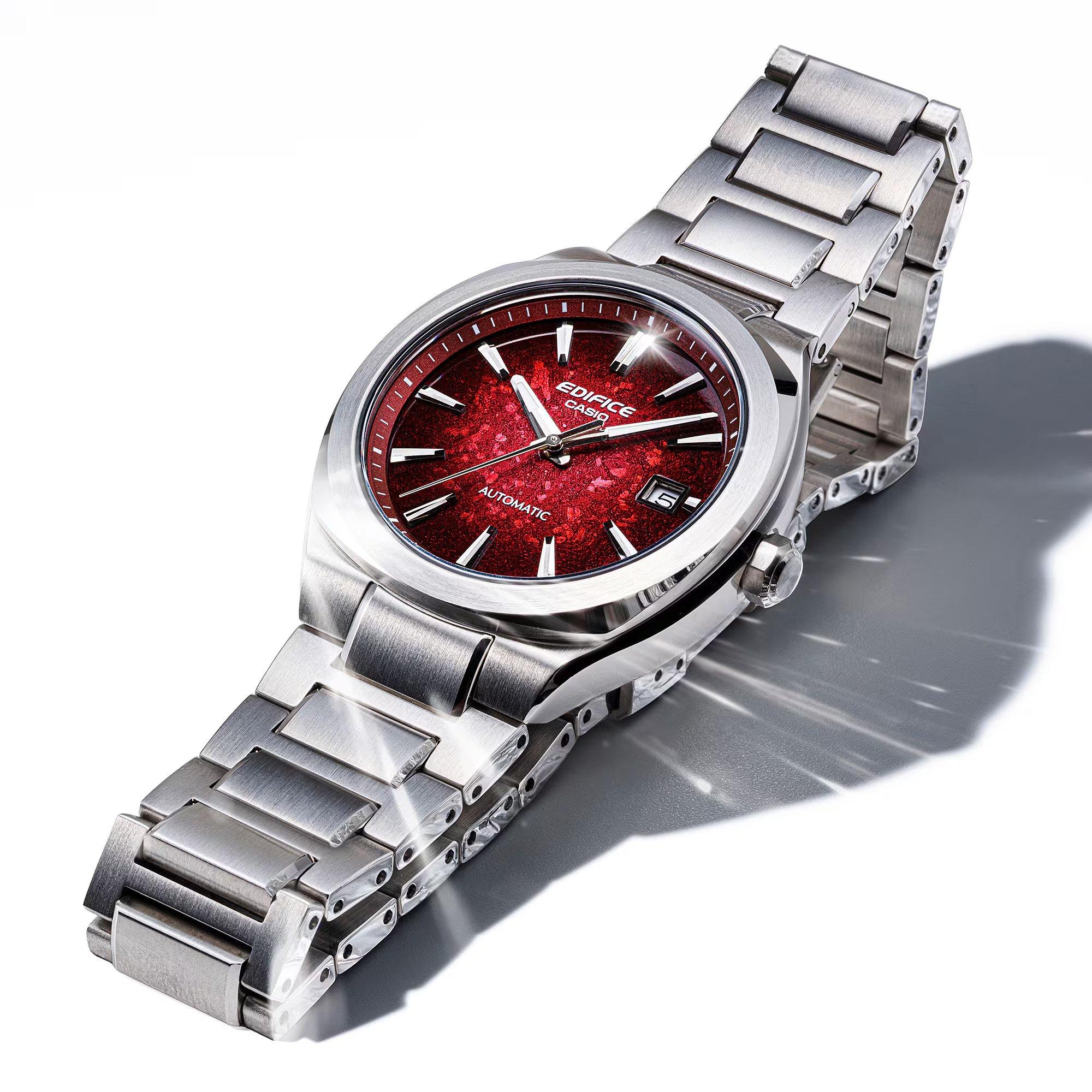 Silver/Red - Casio - Men's Edifice EFK-110D Watch - 5