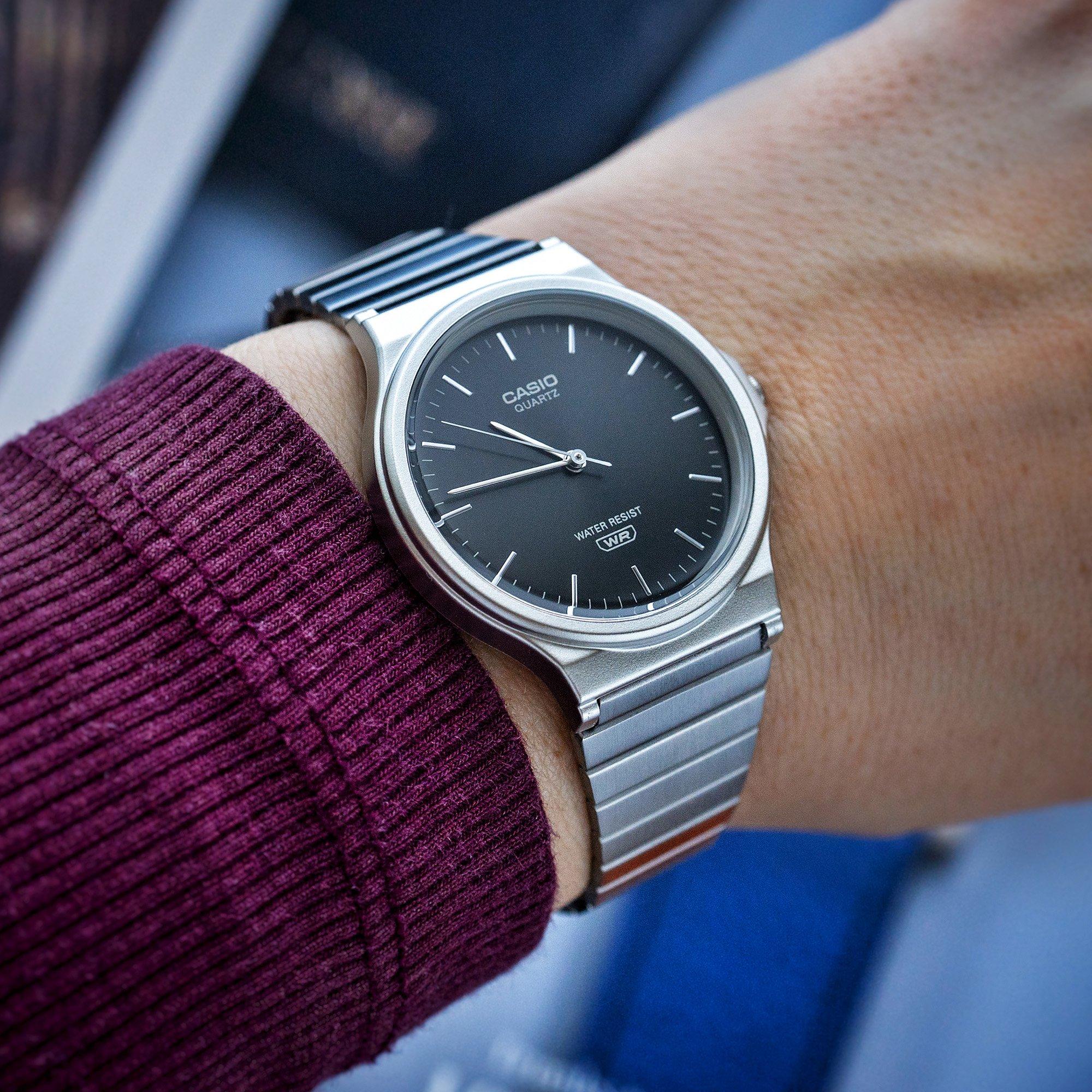 Silver/Black - Casio - Men's MQ-24DA Watch - 4