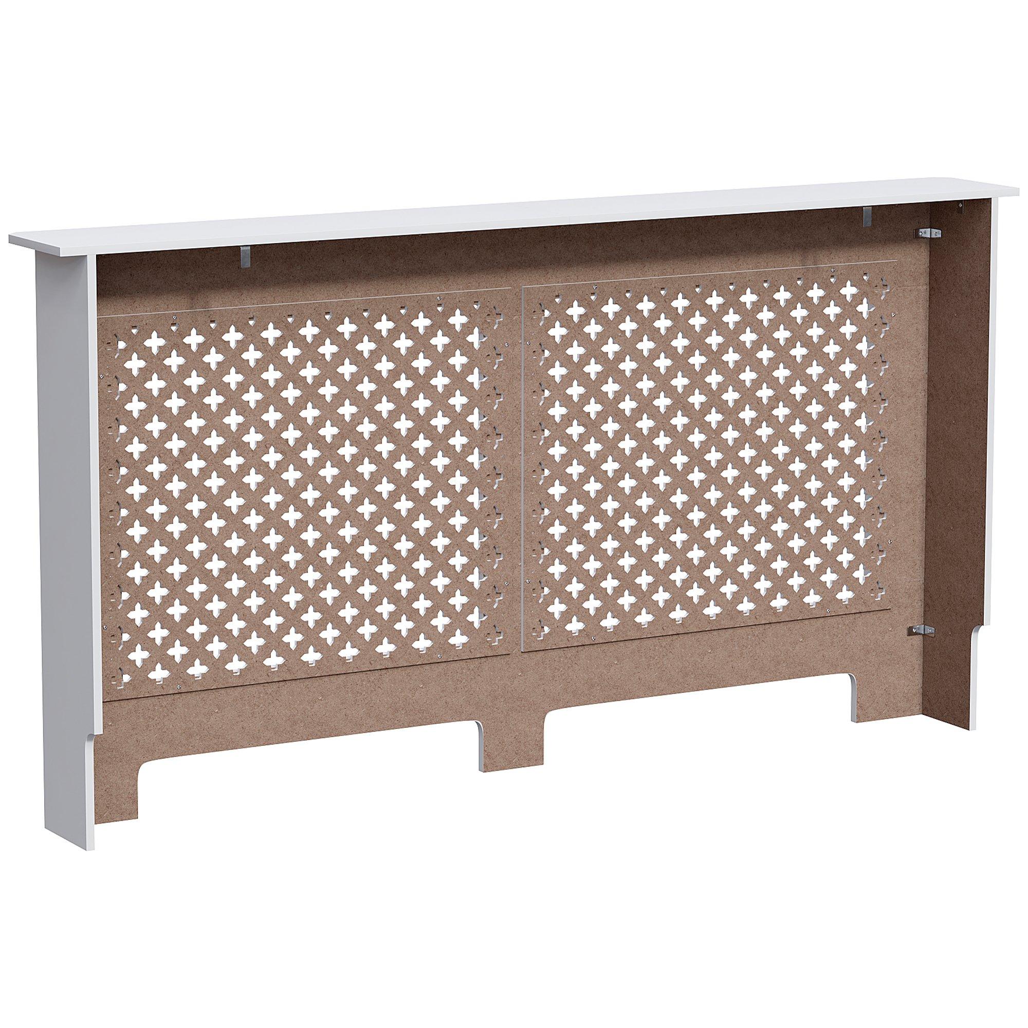 White - Lassic - Vida Designs Oxford Radiator Cover, Large - 7