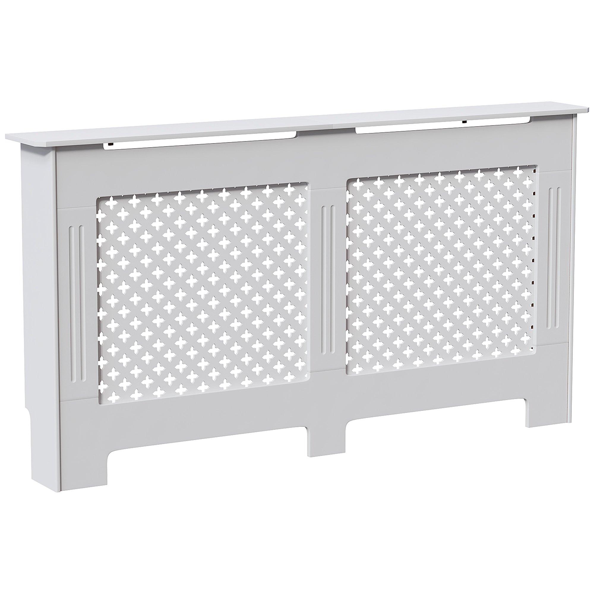 White - Lassic - Vida Designs Oxford Radiator Cover, Large - 8