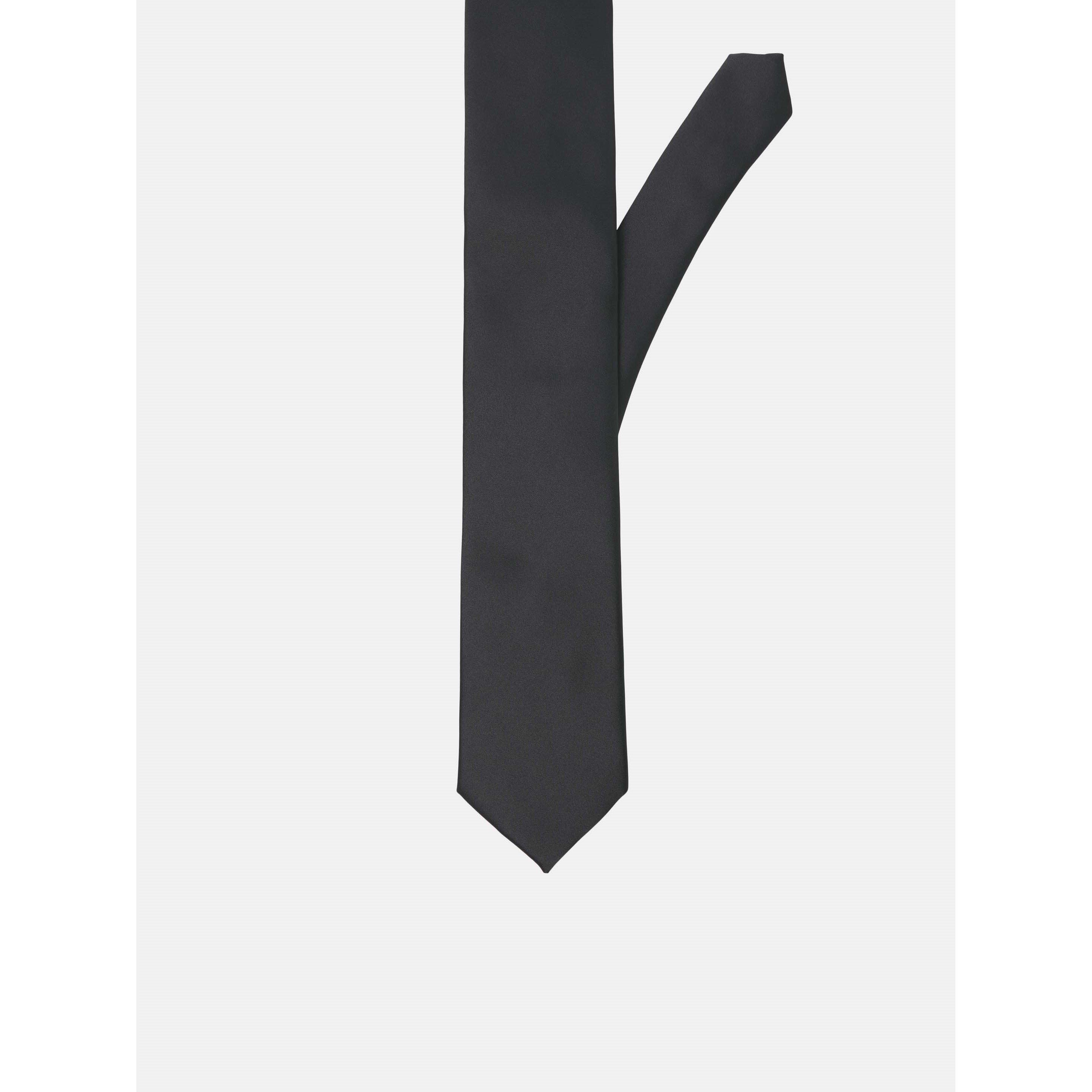 Black - Jack and Jones - Men's Solid Tie - 1