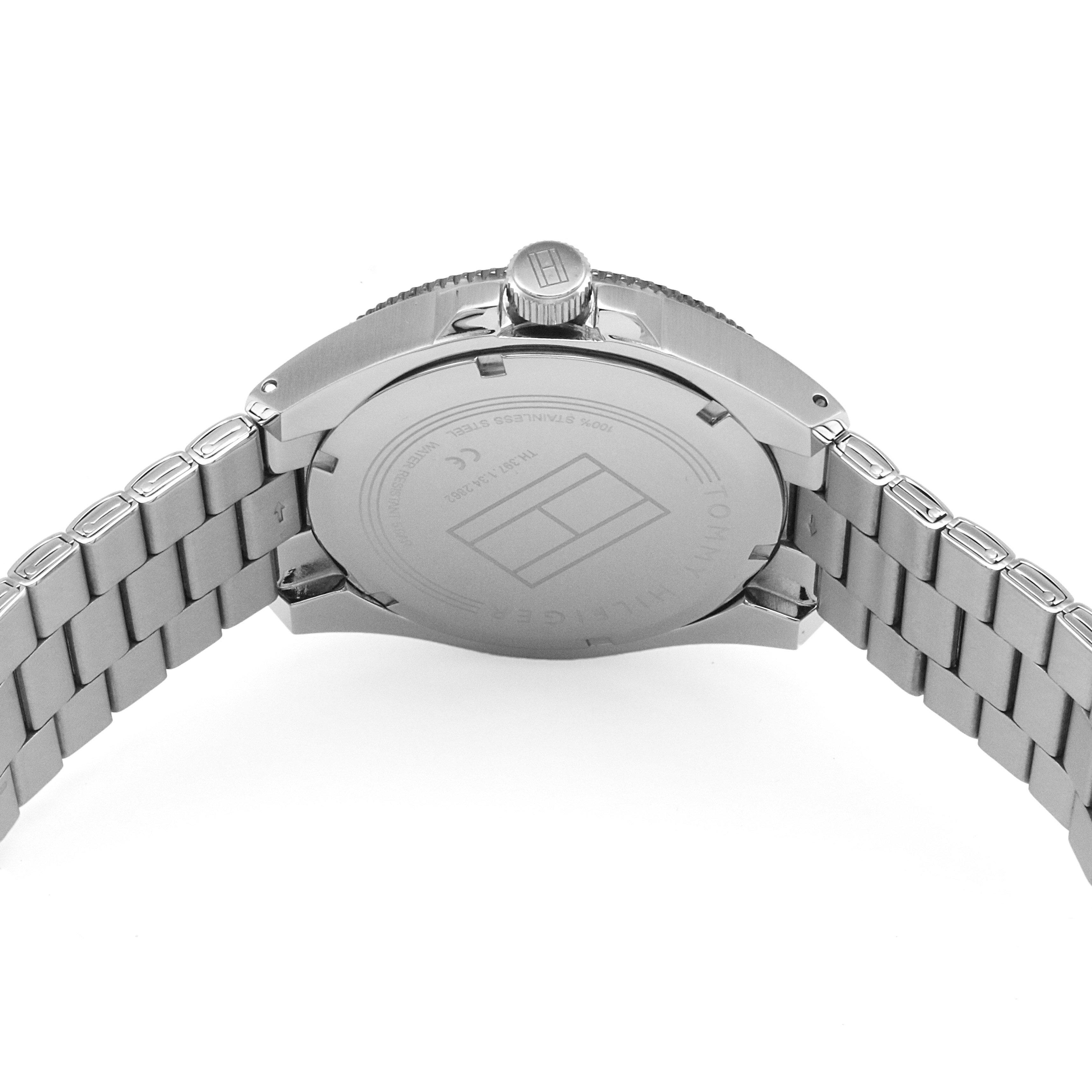 Silver/Grey - Tommy Hilfiger - Gents Colour Blocked Bracelet Watch - 5