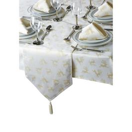 Other Reindeer 10 Piece Christmas Table Set in Cream