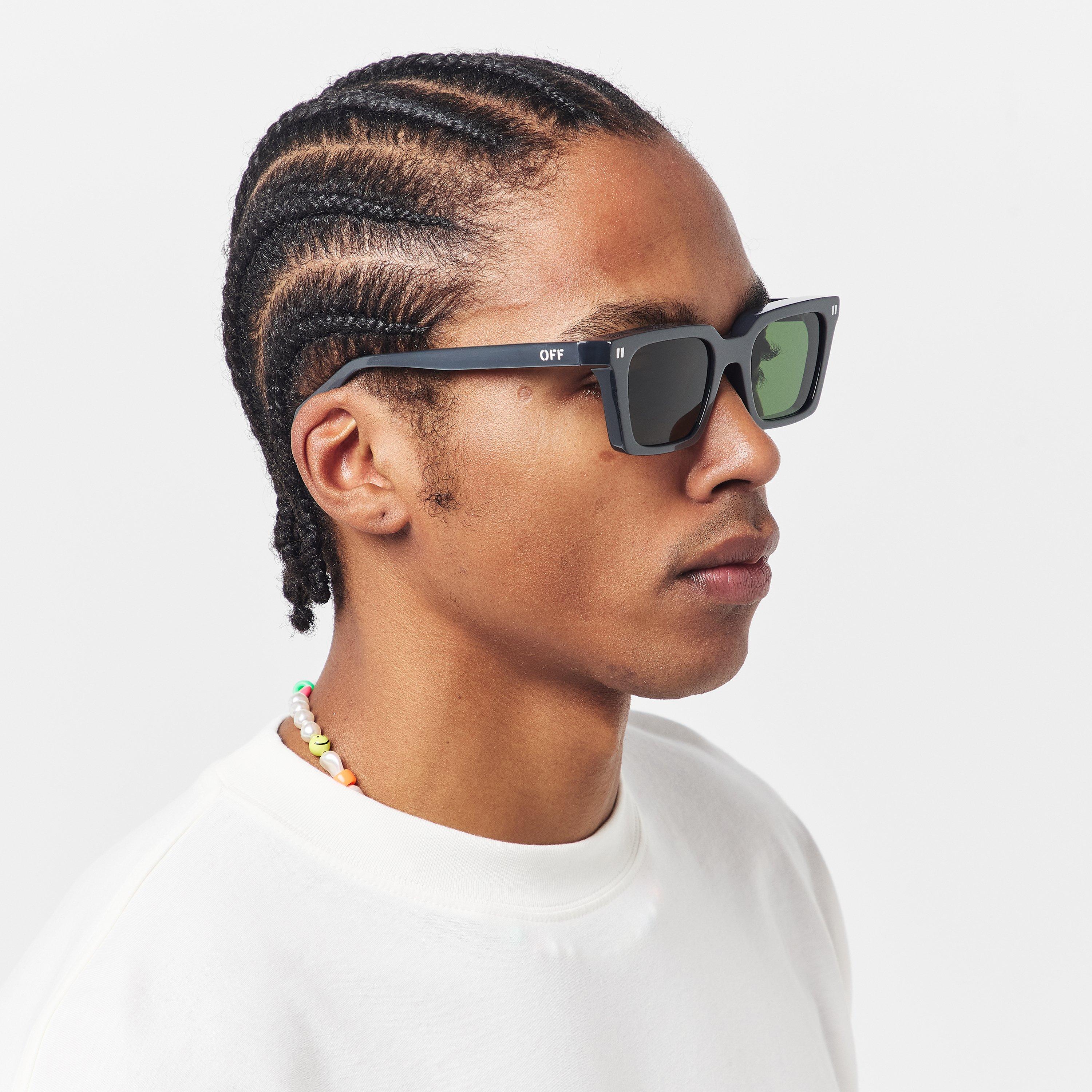 Grey/Green - Off White - Off Reno Sunglasses Sn61 - 3