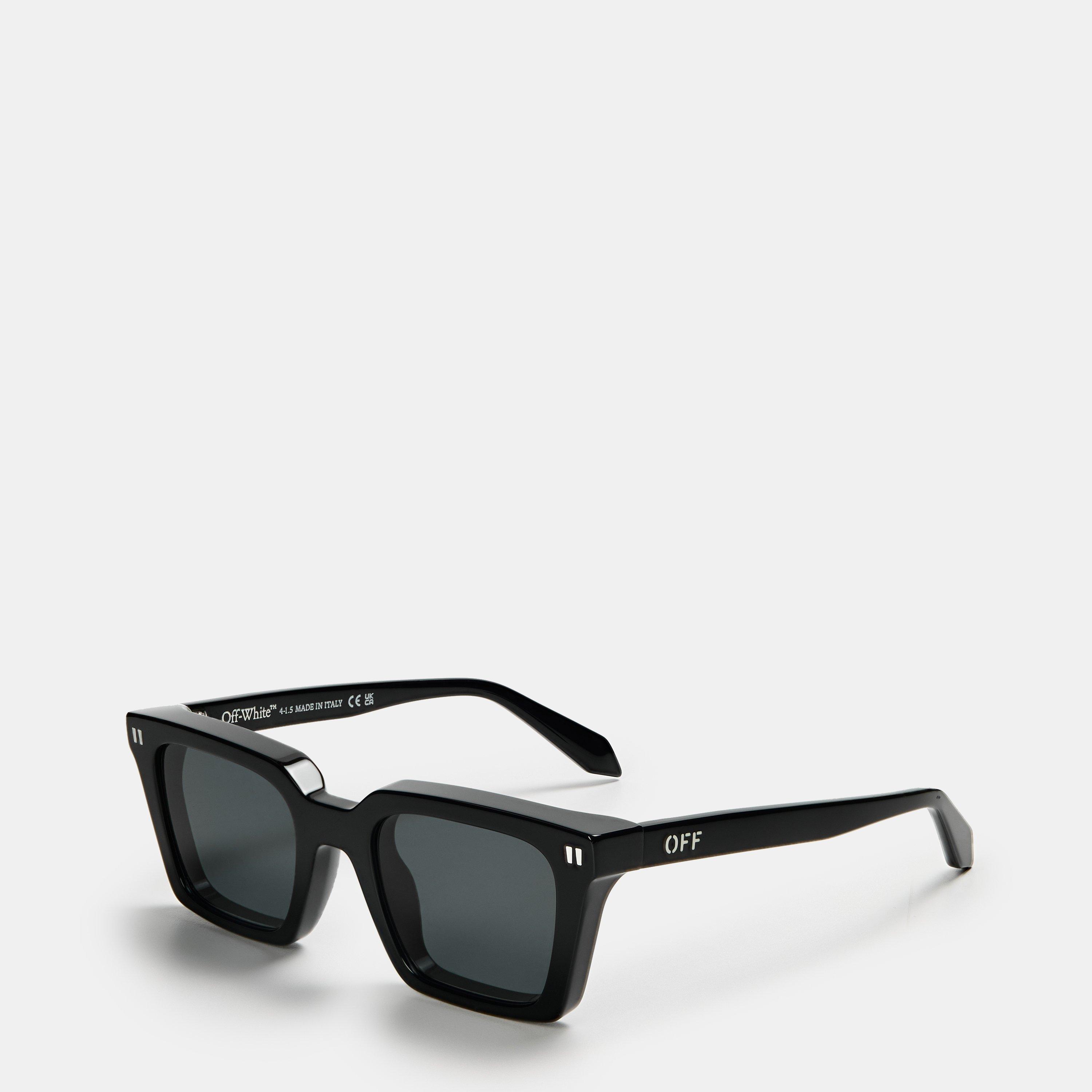 Off White Men's Reno Rectangle Sunglasses - Black/Grey
