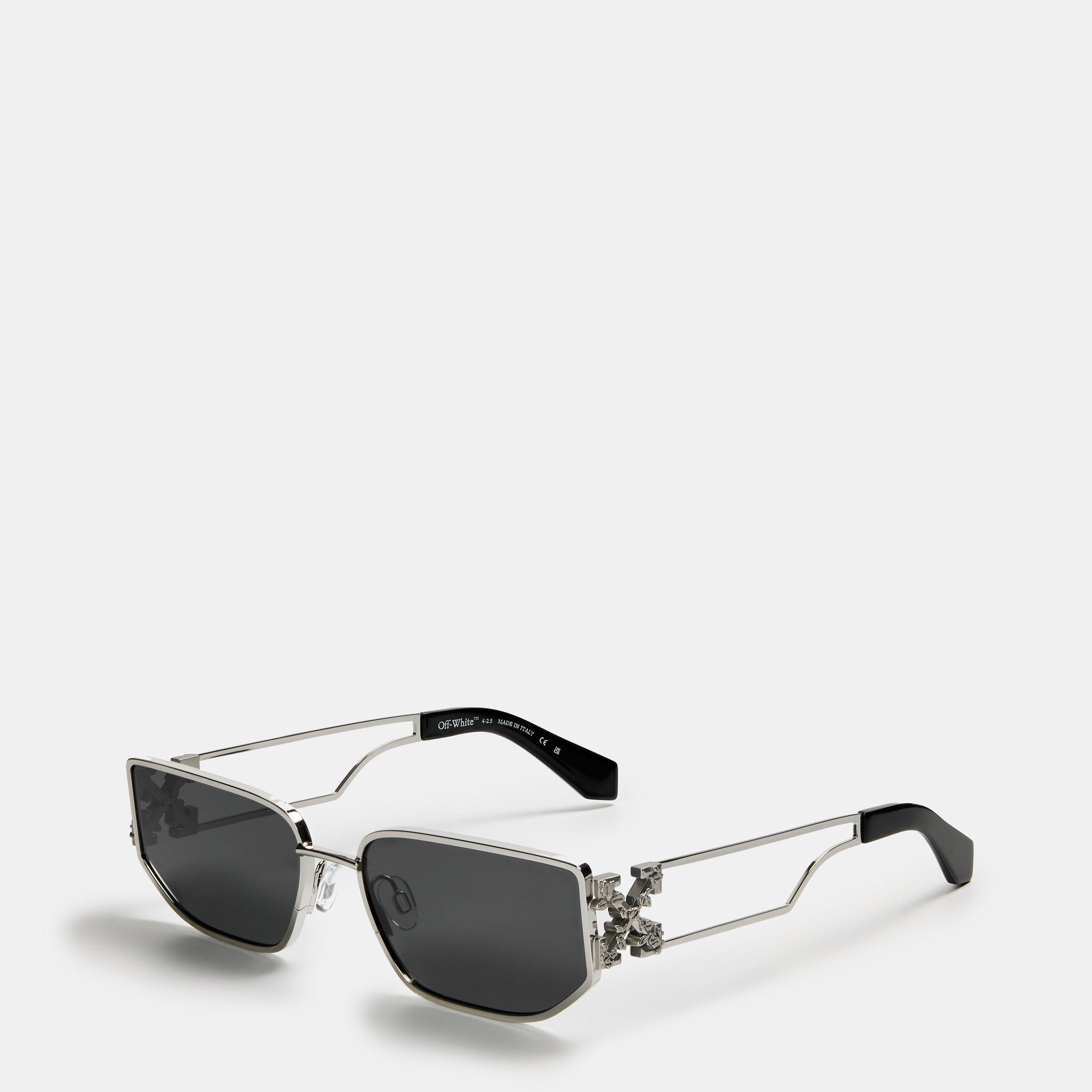 Silver/Grey - Off White - Men's Allen Rectangle Sunglasses - 1