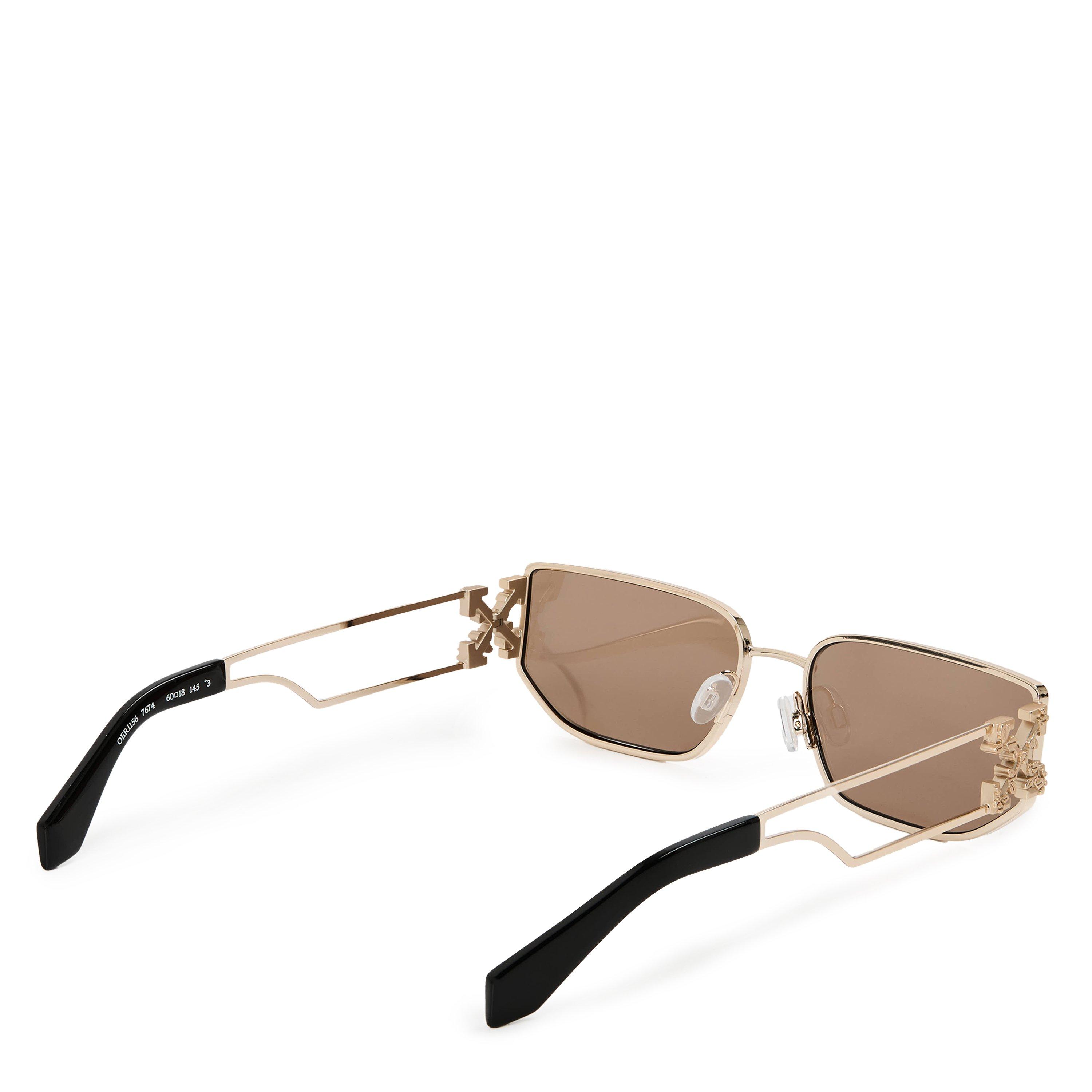 Bronzo Oro - Off White - Men's Allen Rectangle Sunglasses - 2