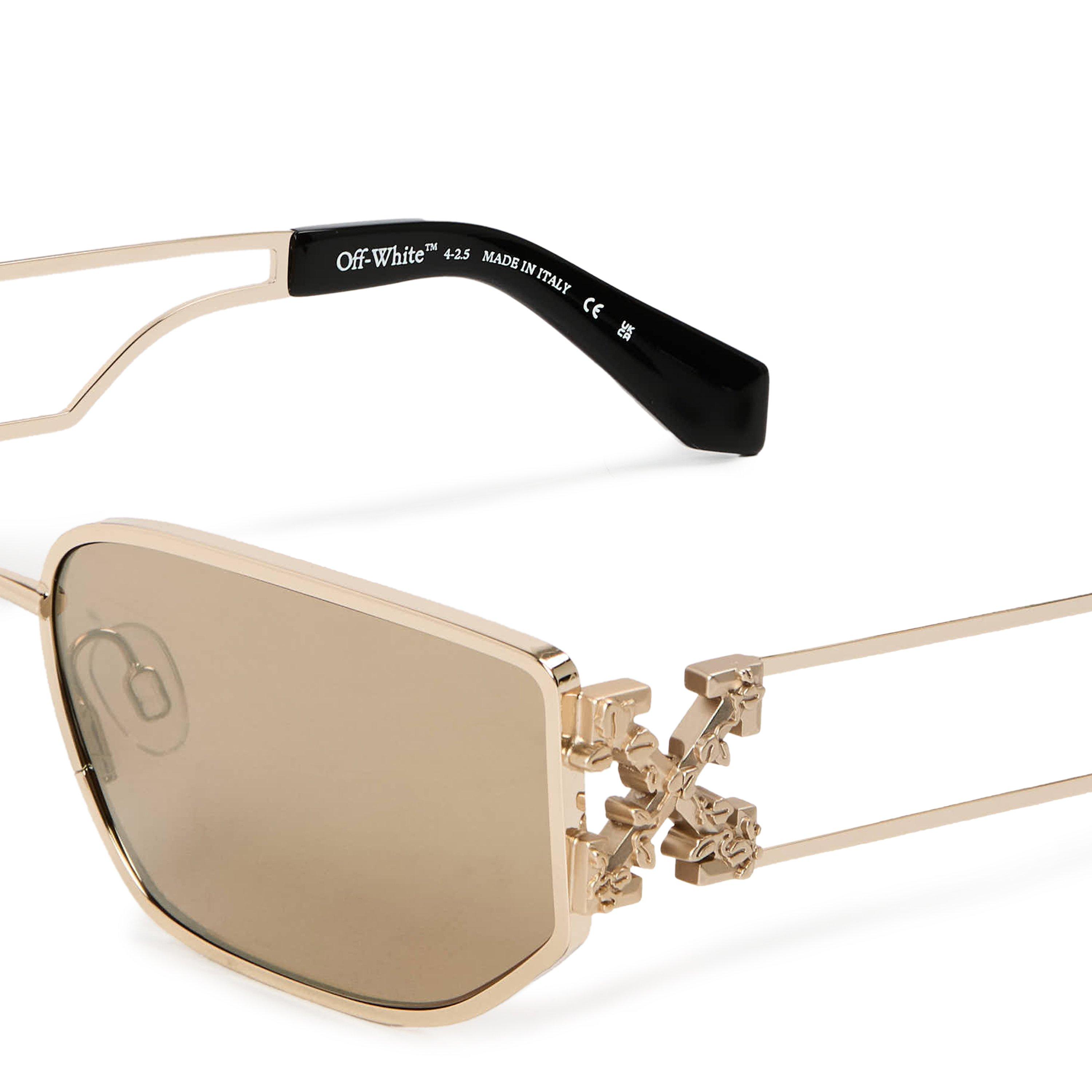 Bronzo Oro - Off White - Men's Allen Rectangle Sunglasses - 3