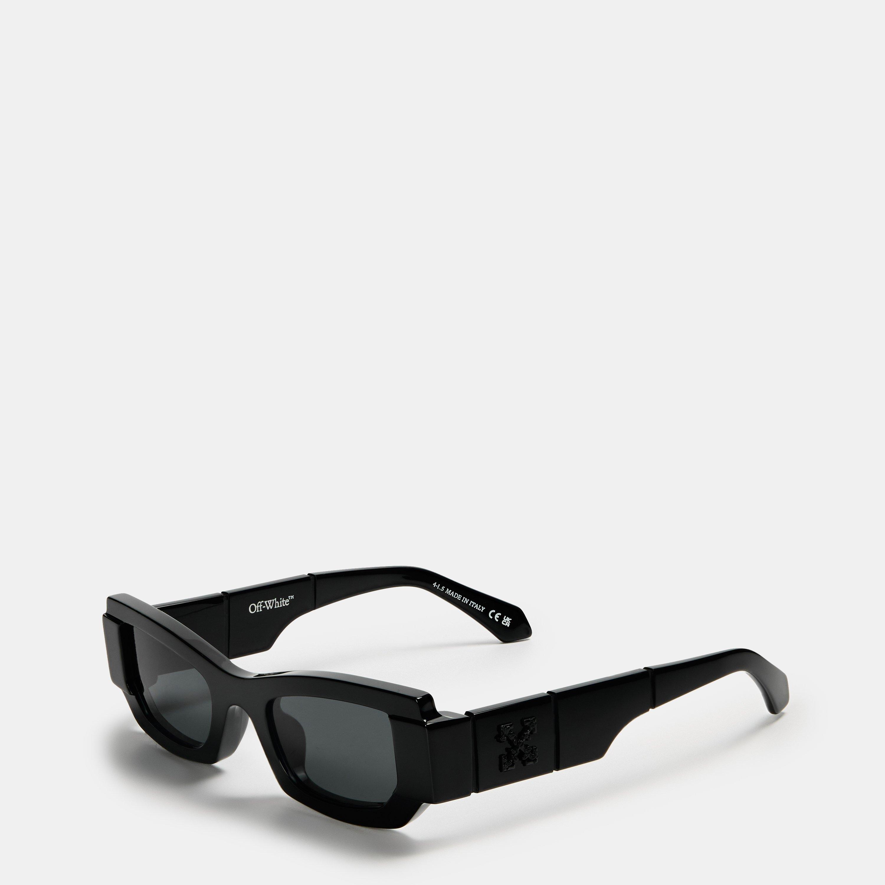 Black/Grey - Off White - Men's Joliet Rectangle Sunglasses - 1