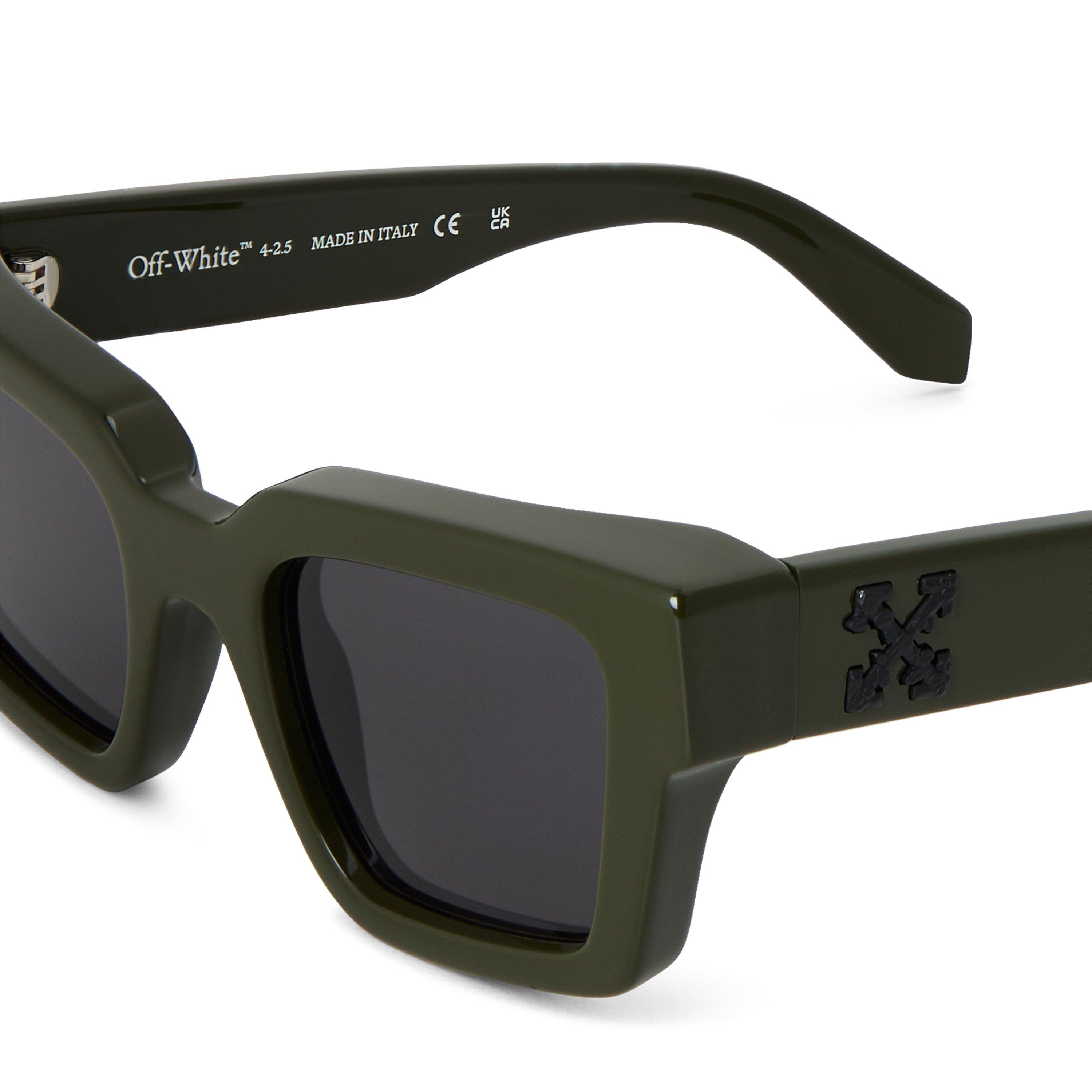 Military Green - Off White - Men's Richardson Rectangle Sunglasses - 3