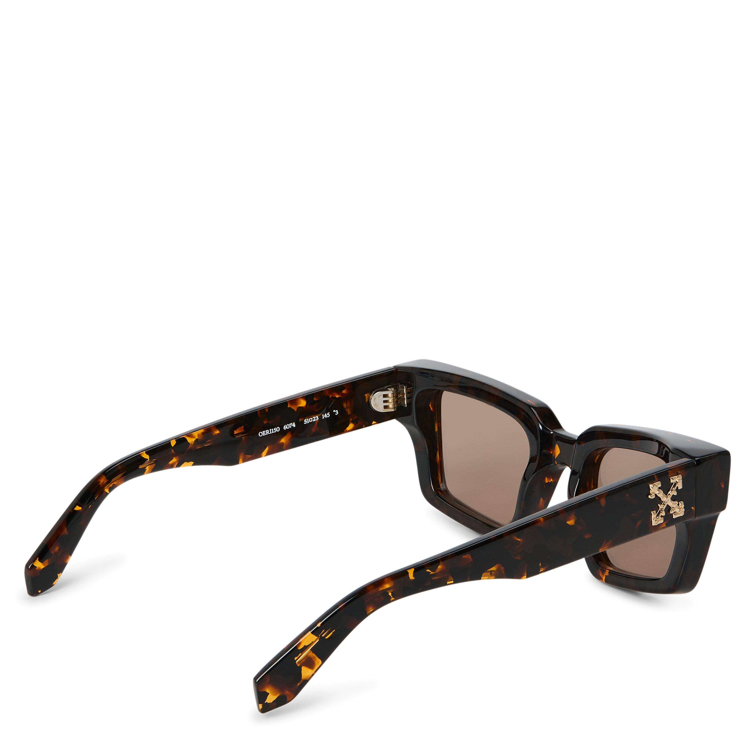 Dark Havana - Off White - Men's Richardson Rectangle Sunglasses - 2