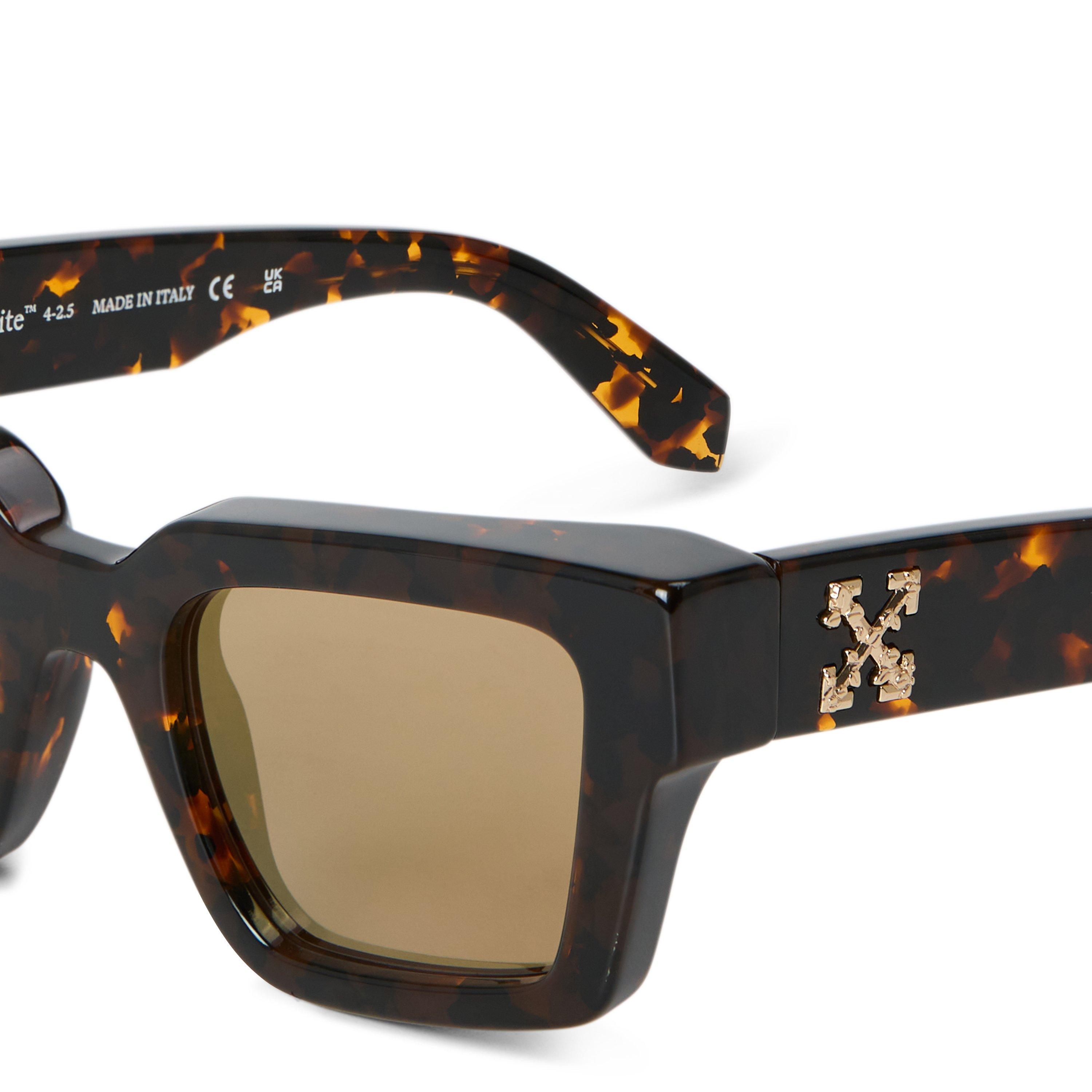 Dark Havana - Off White - Men's Richardson Rectangle Sunglasses - 3