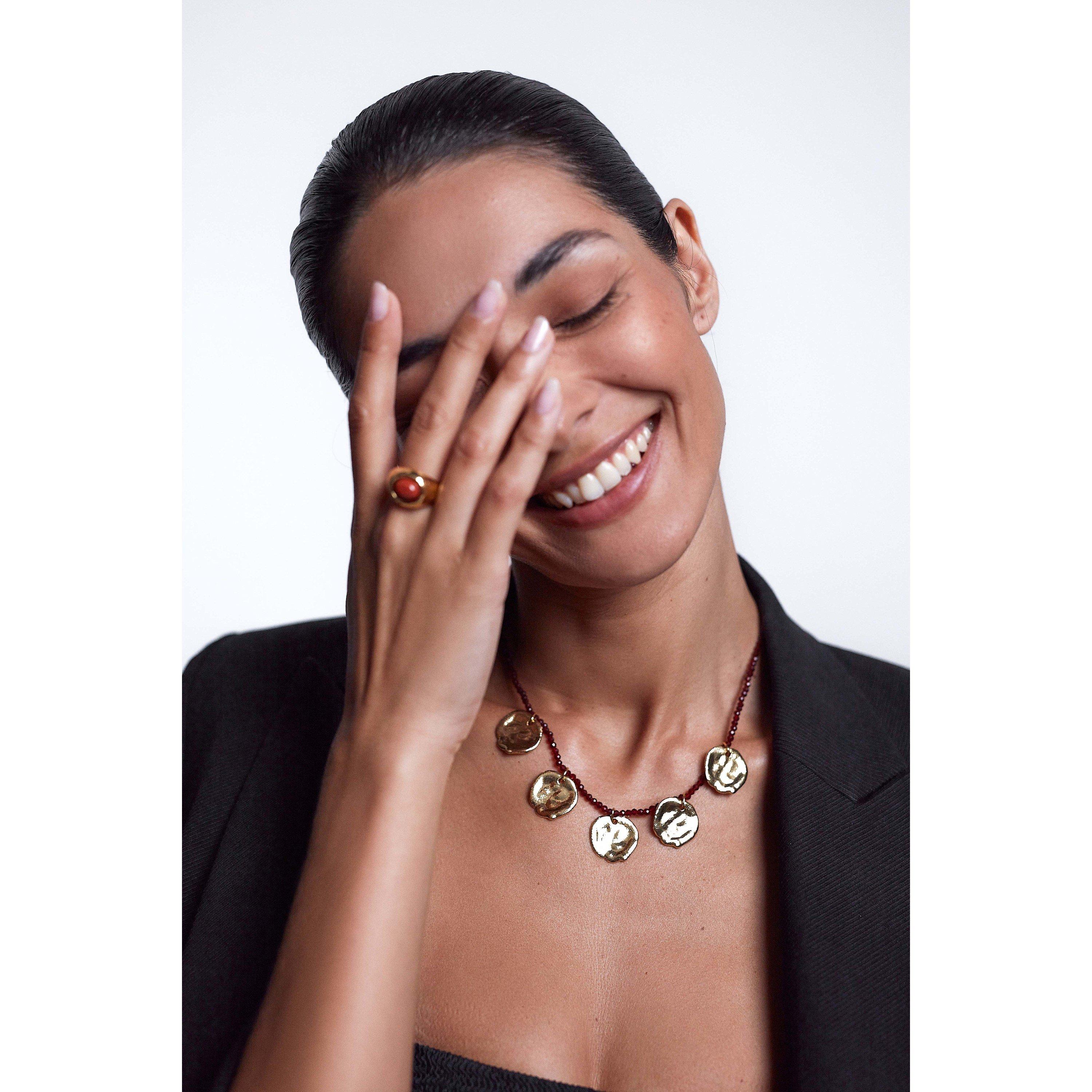 Deep Burgundy - Anni Lu - Dream Catcher Necklace - 2